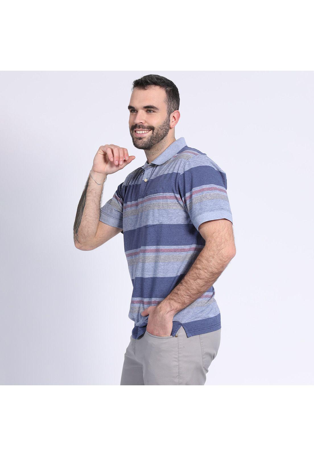 Polera Estampada A Rayas Lavanda-2