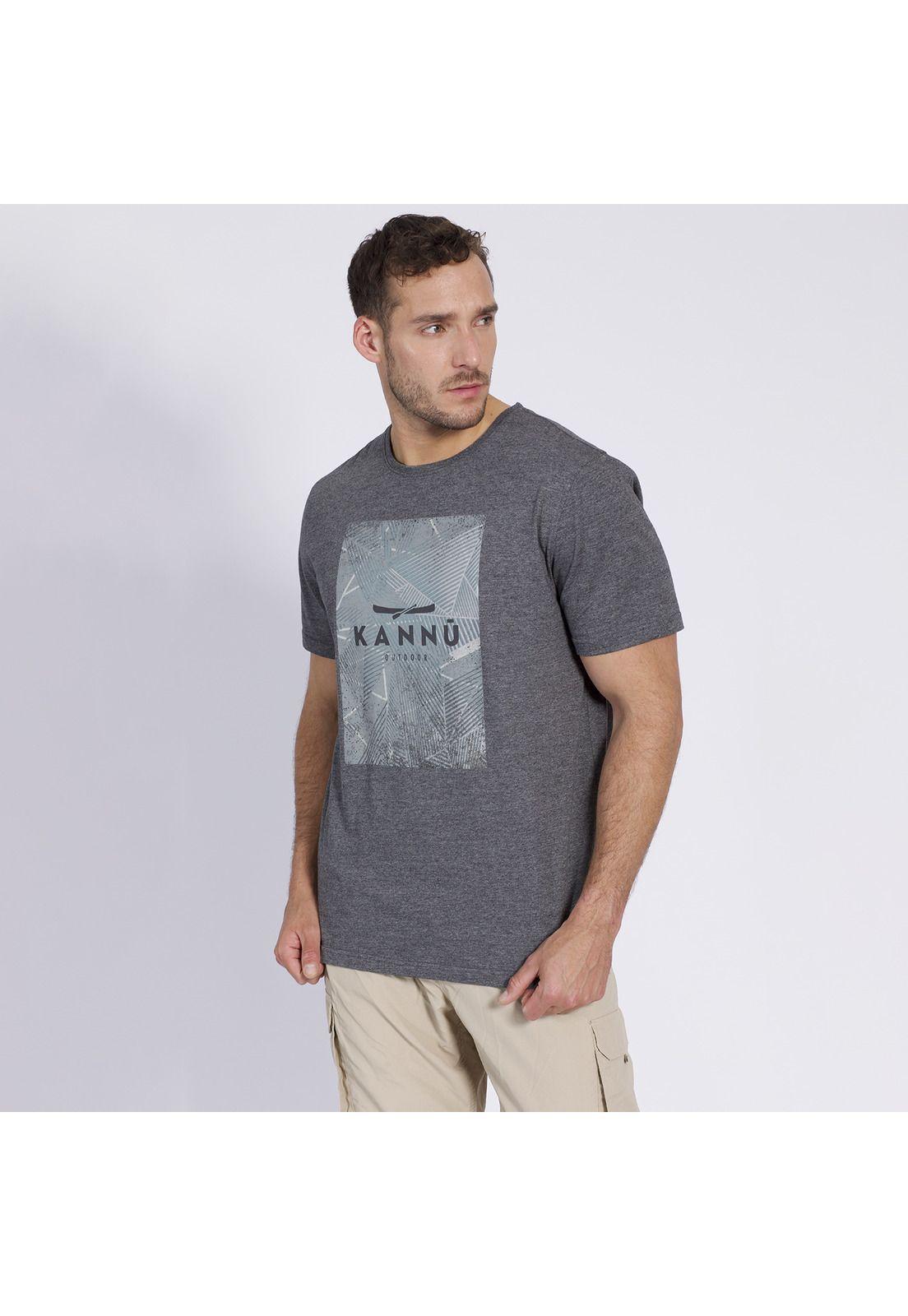 Polera Landscape Line Hombre Gris-0
