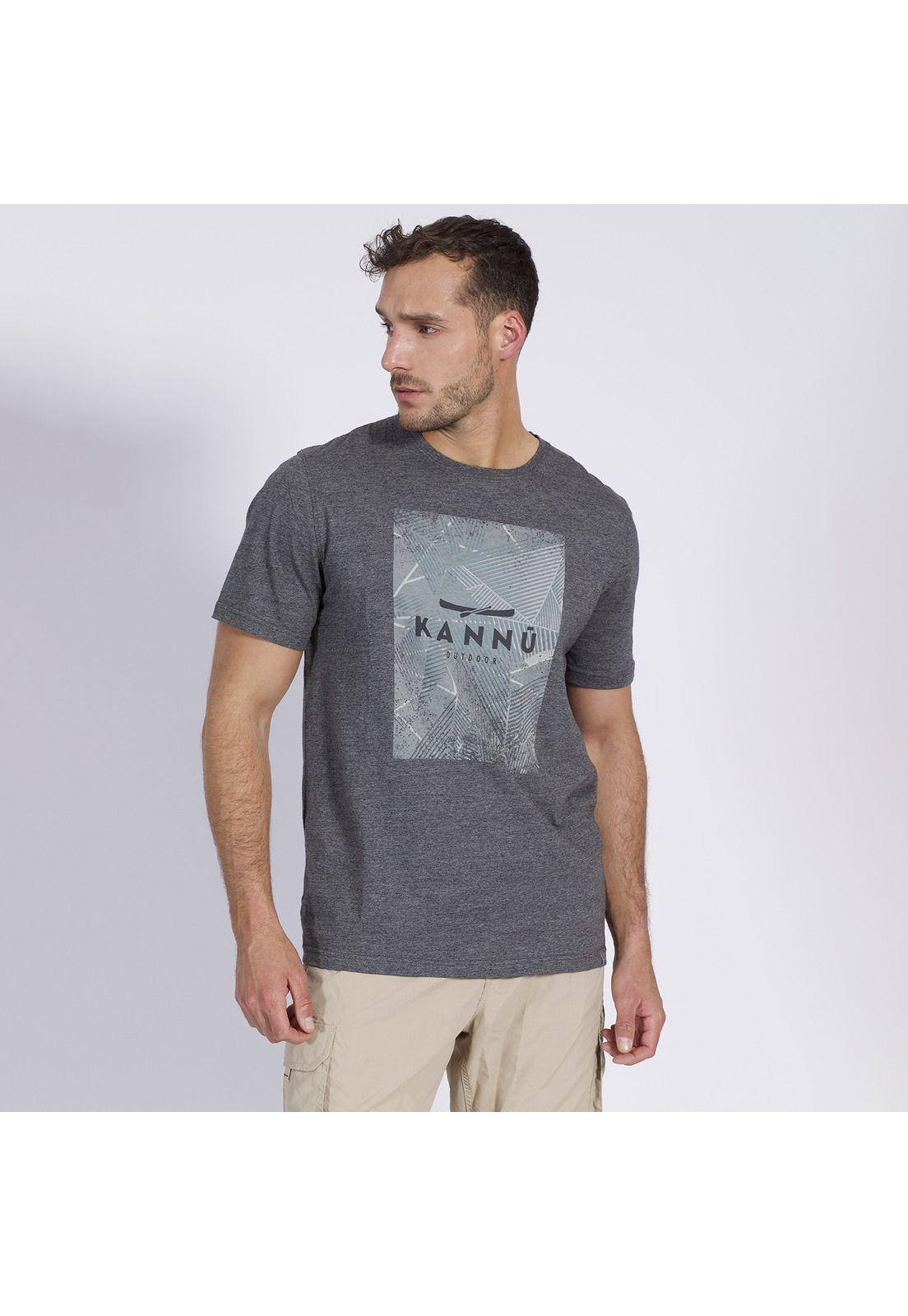 Polera Landscape Line Hombre Gris-1