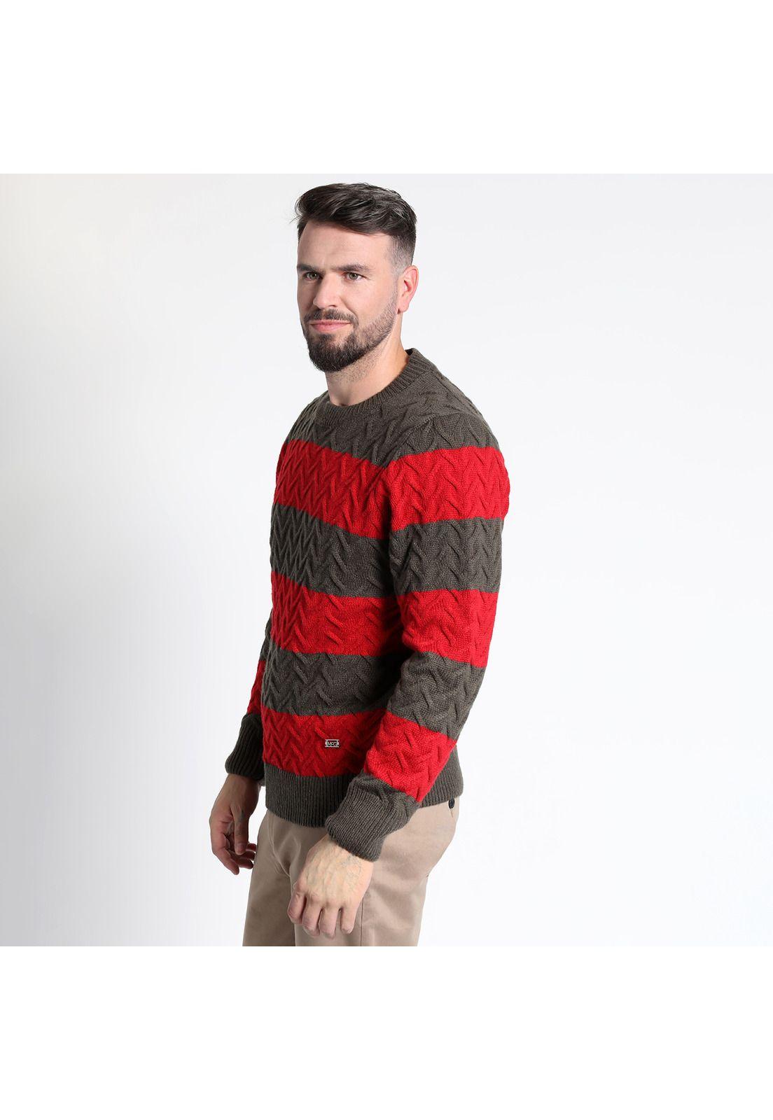SWEATER MANGA LARGA RAYAS CUELLO REDONDO-2