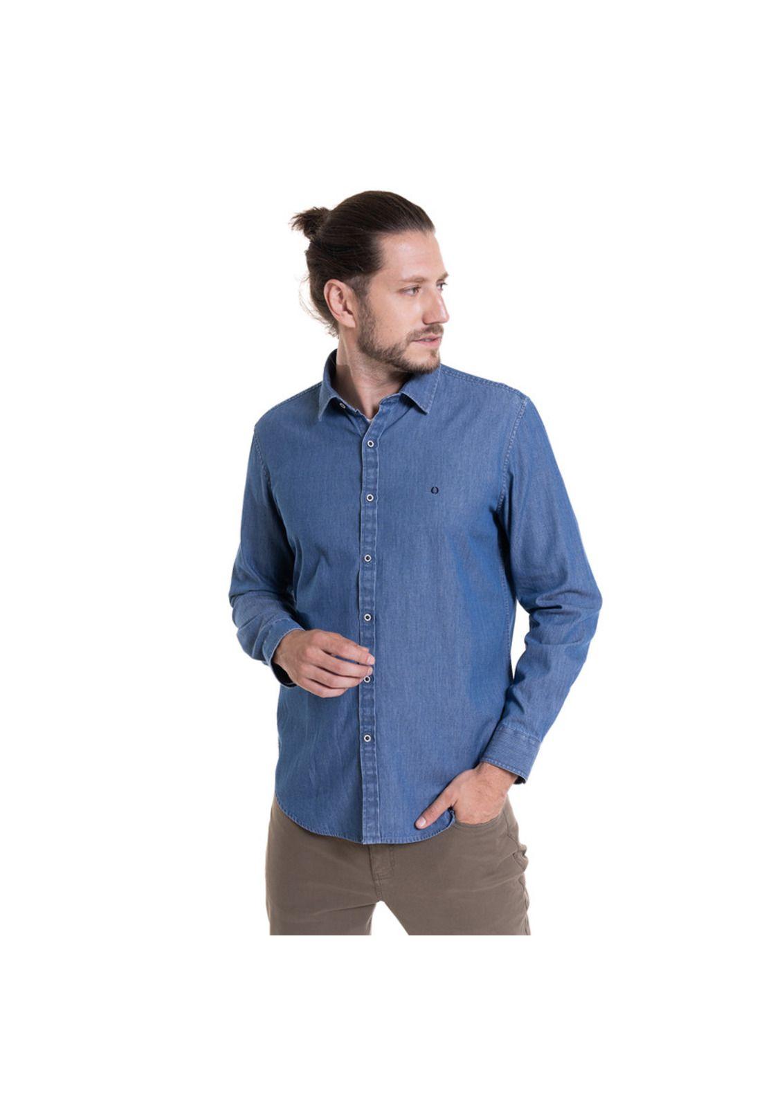 Camisa Look Denim Azul-0
