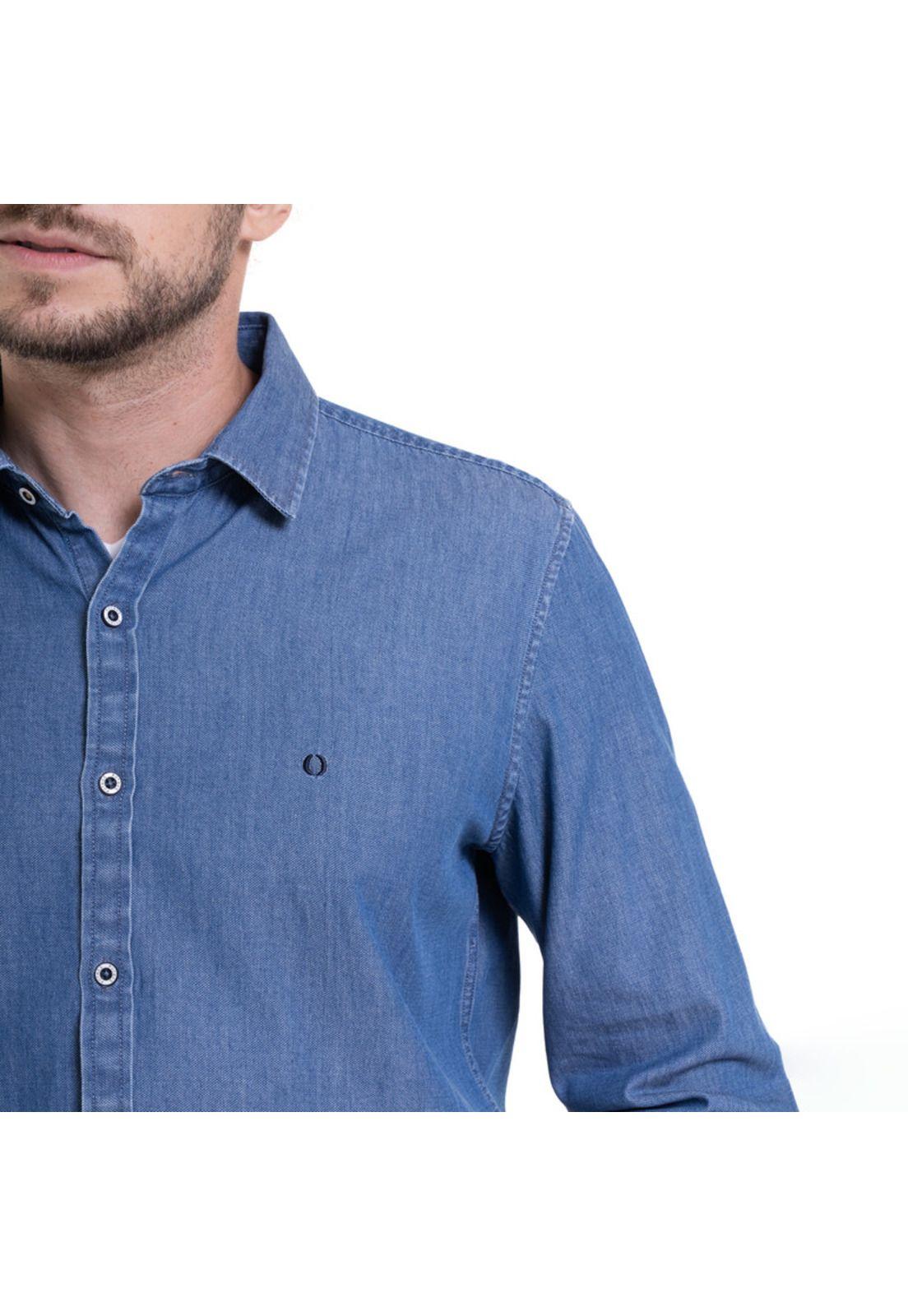 Camisa Look Denim Azul-3