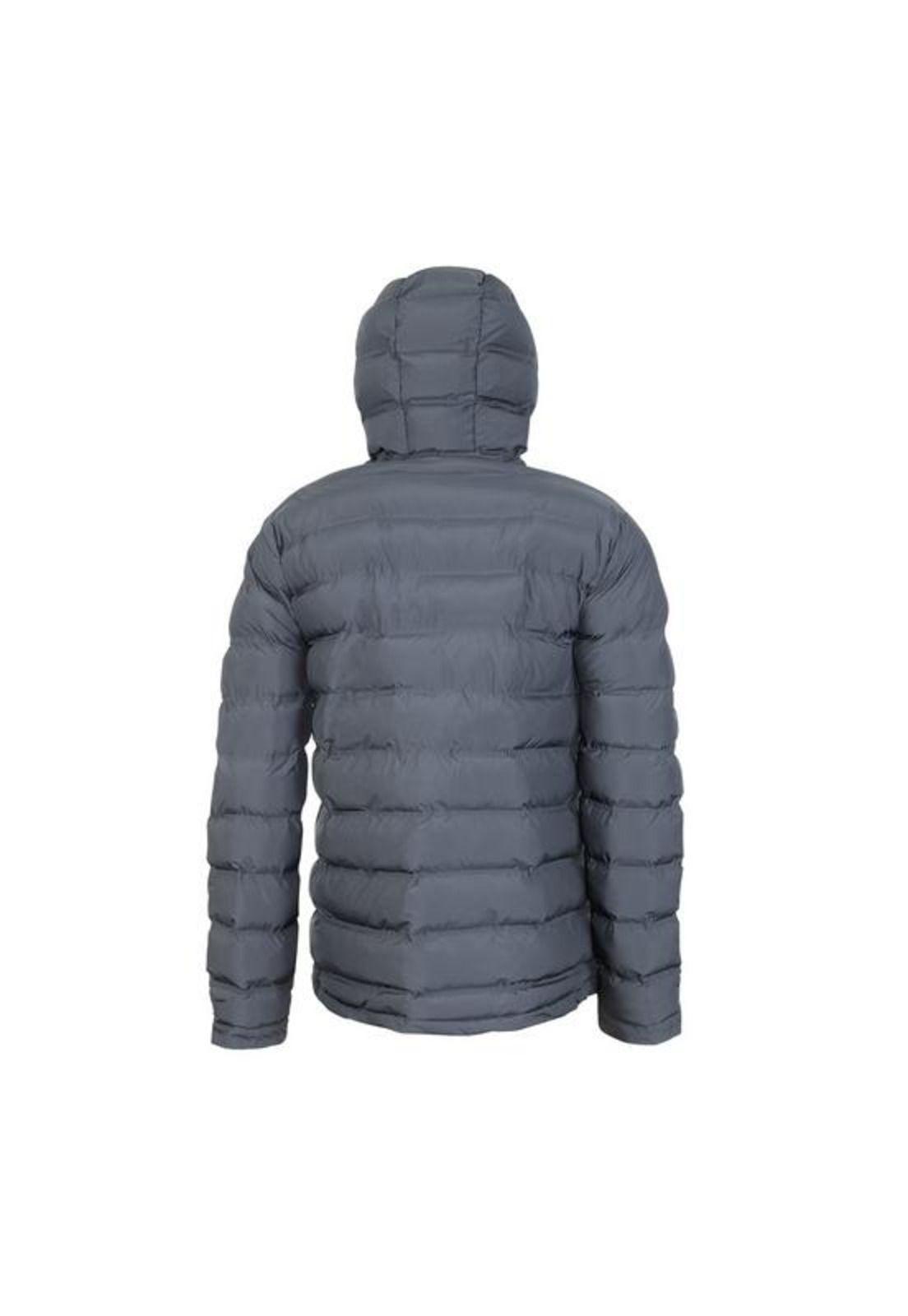 Parka Hombre Con Gorro Gris-2