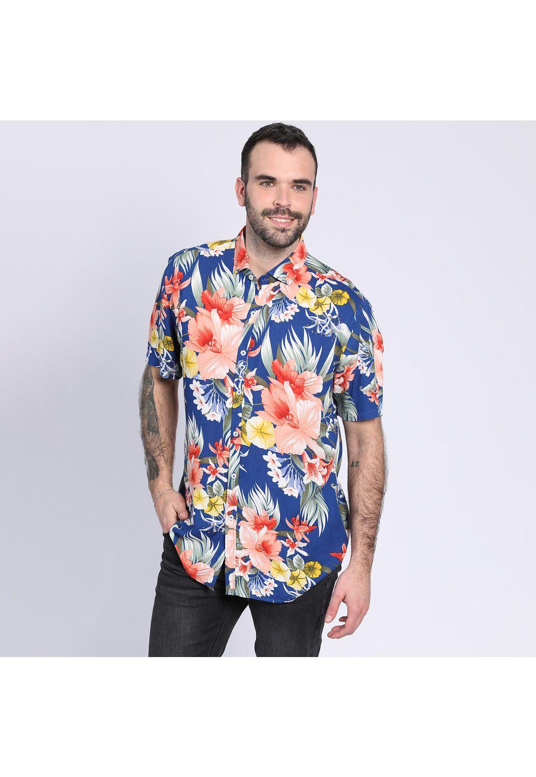 Camisa Guayabera Habana Azul-0