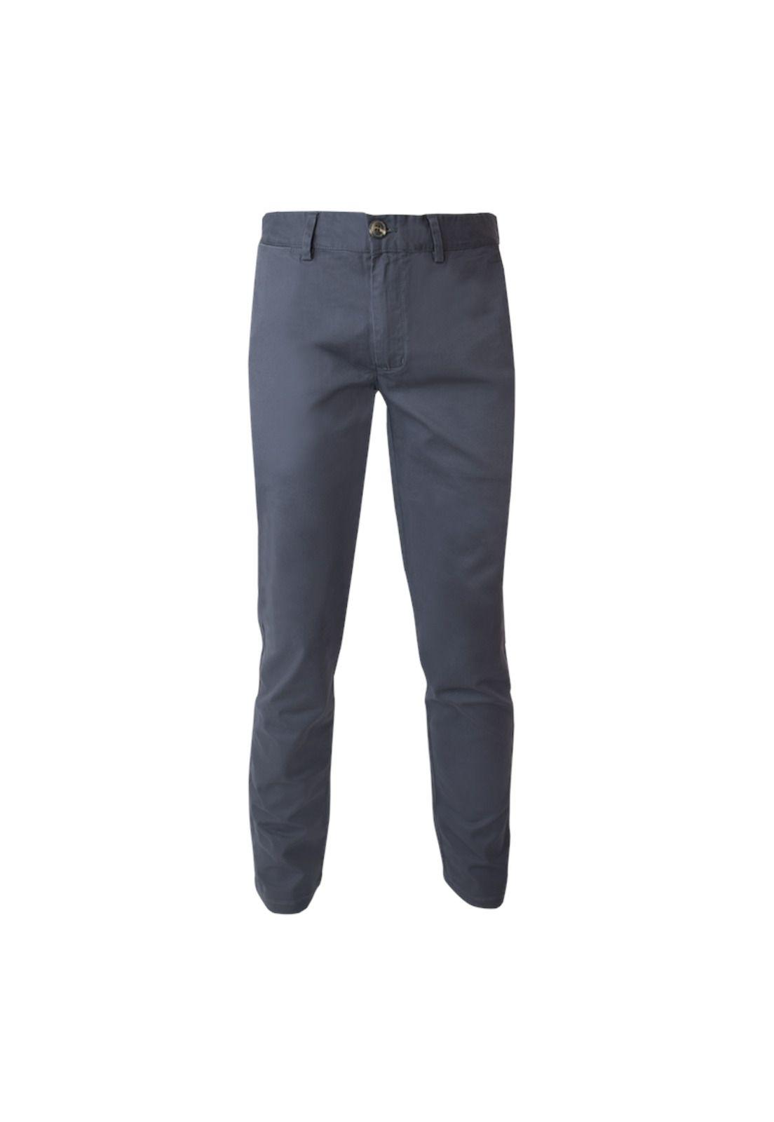 Pantalón Gabardina Spandex Frente Plano Slim Fit-0