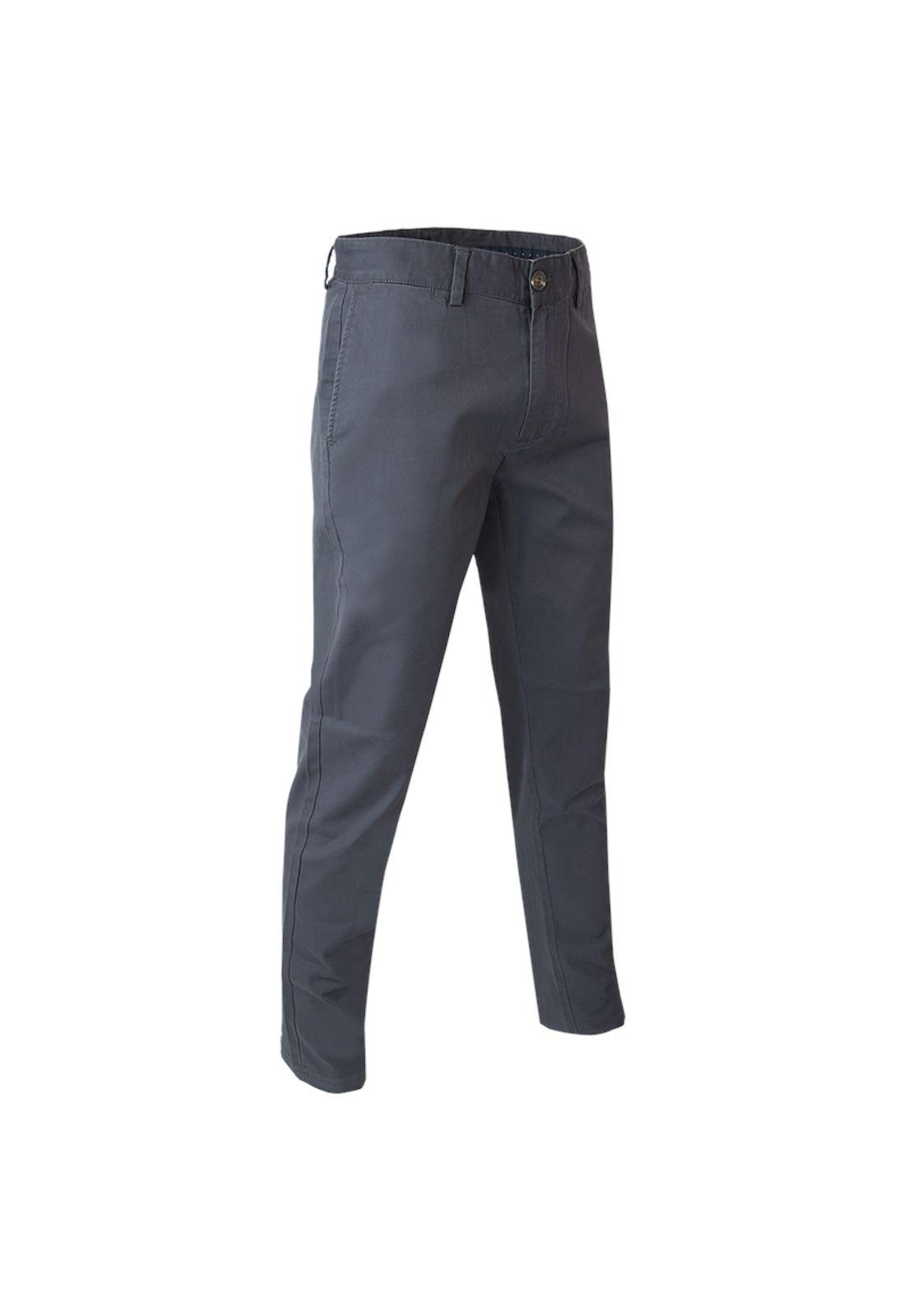 Pantalón Gabardina Spandex Frente Plano Slim Fit-1