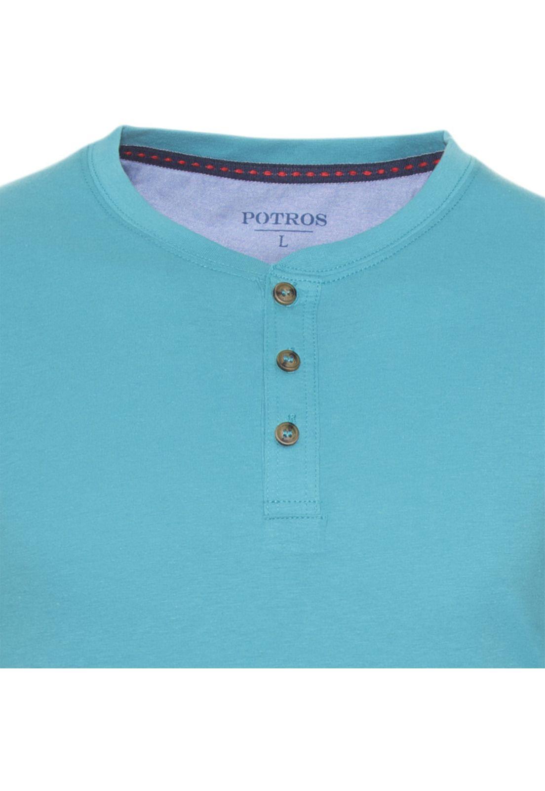 Polera Jersey Botónes En Cuello-3