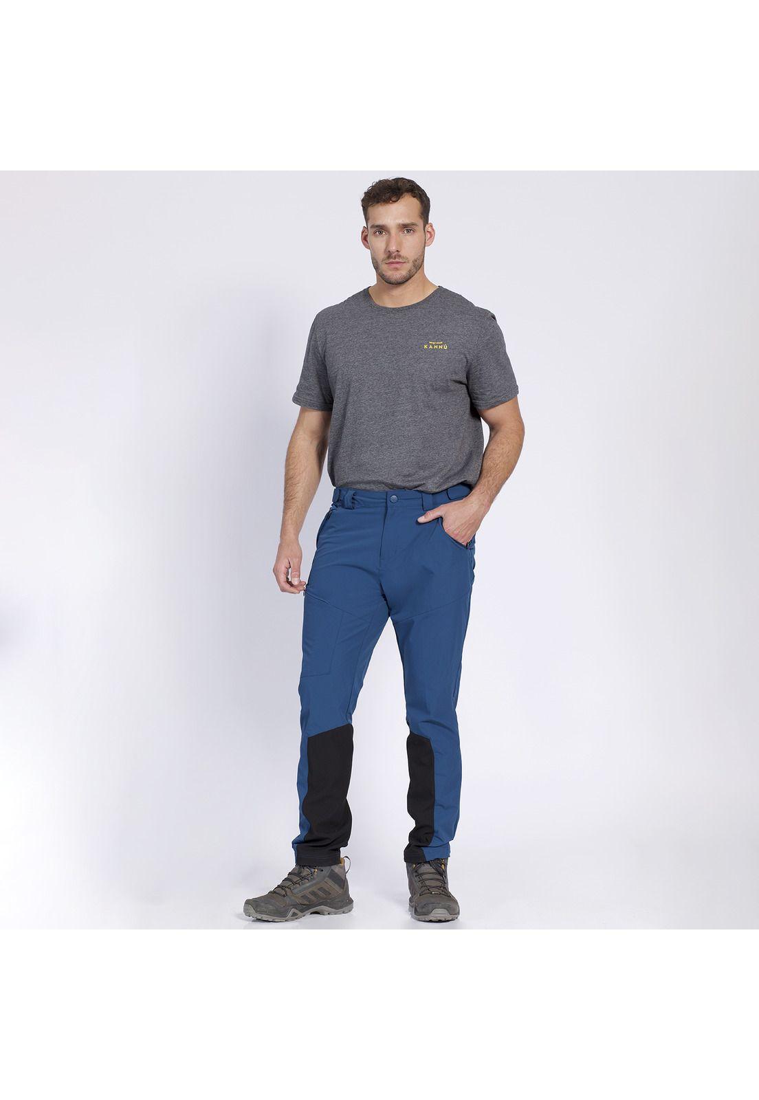 Pantalón Hikking Force Knee Outdoor Hombre Azul marino-2