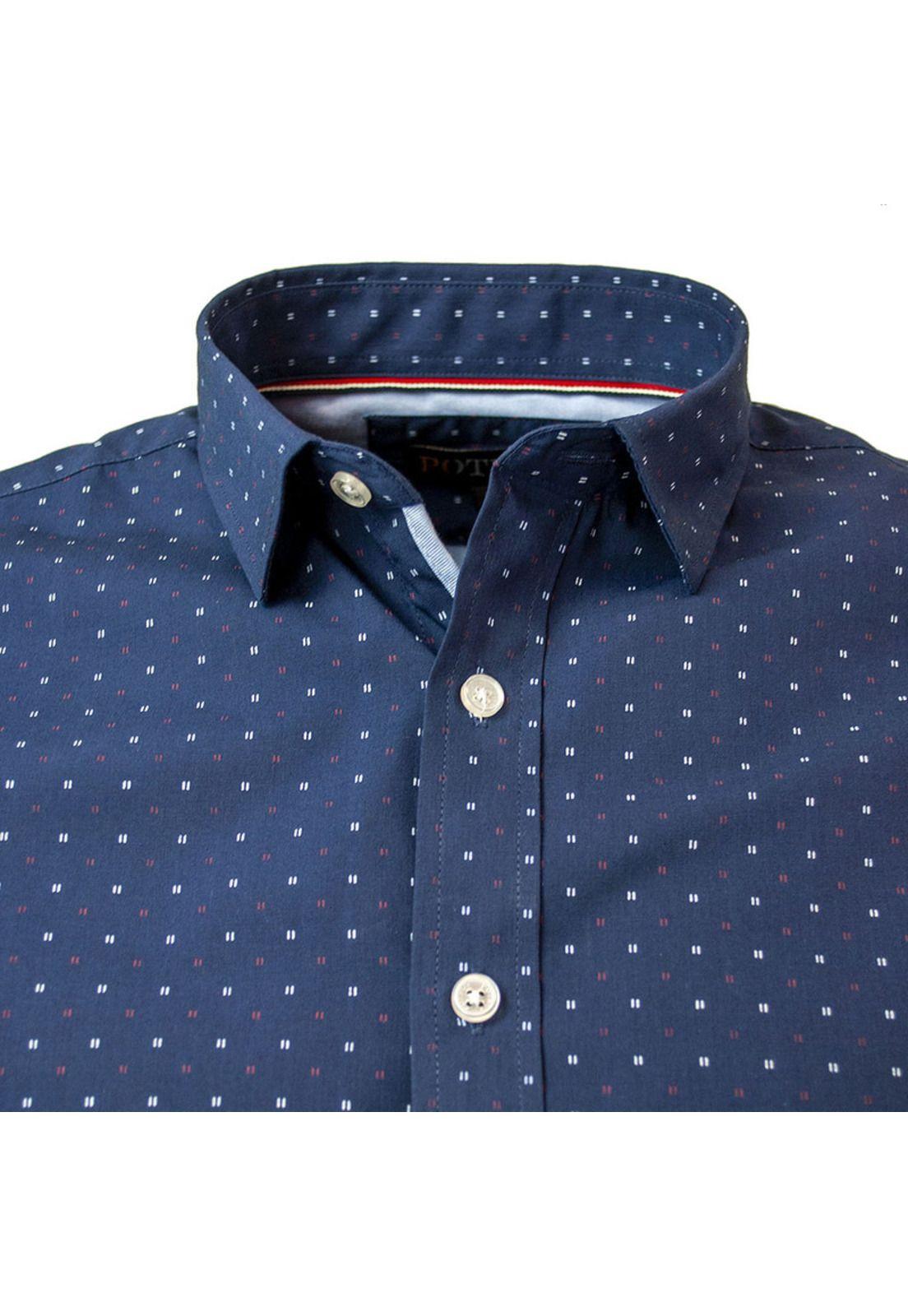 Camisa Sport Estampada Slim Fit-3