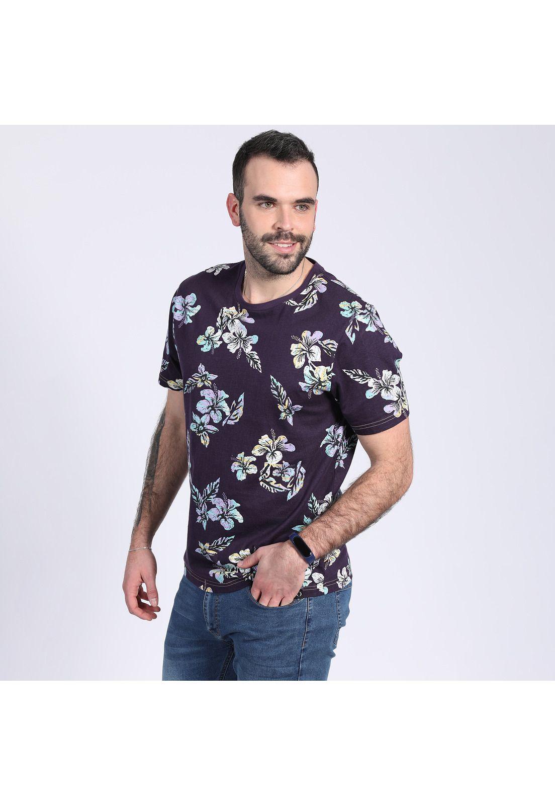 Polera Jersey Full Print Azul-0