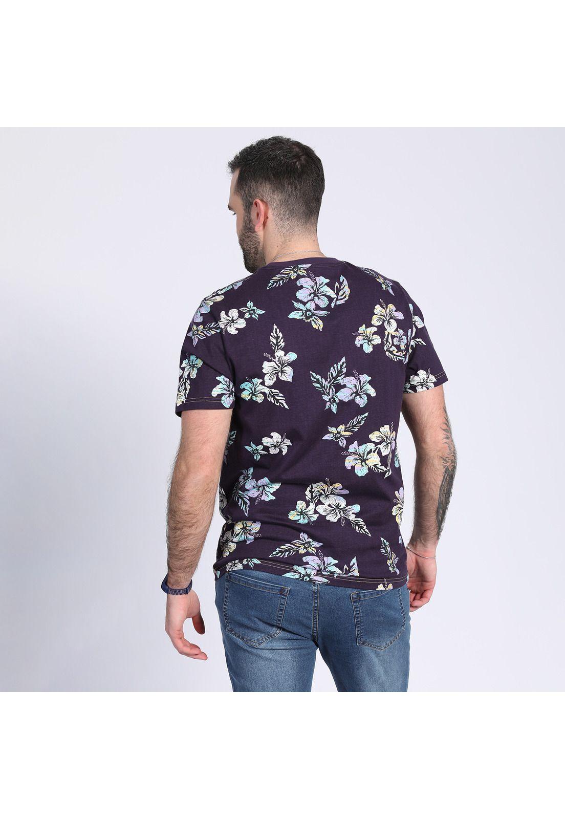 Polera Jersey Full Print Azul-1