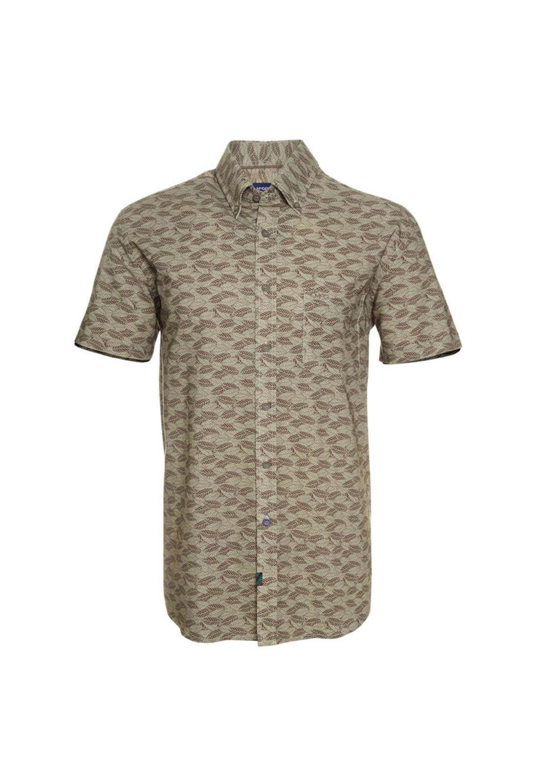 Camisa Manga Corta Casual  Estampada-0