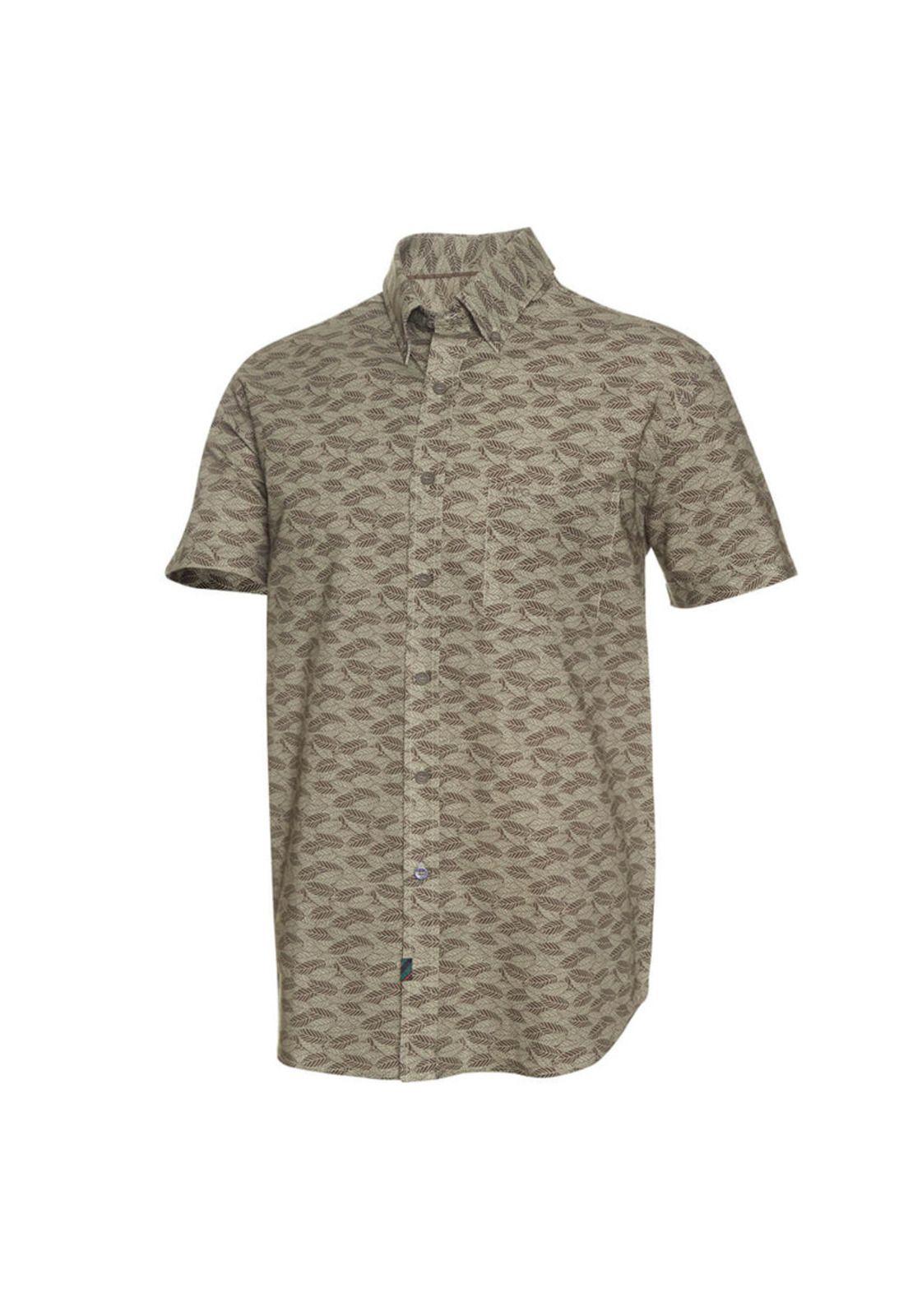 Camisa Manga Corta Casual  Estampada-1