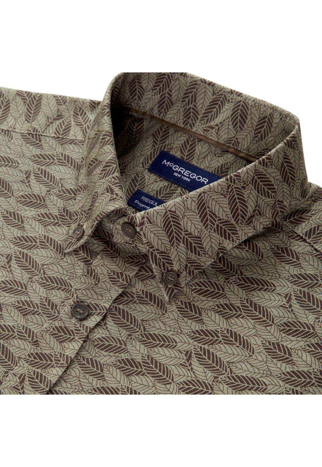 Camisa Manga Corta Casual  Estampada-3