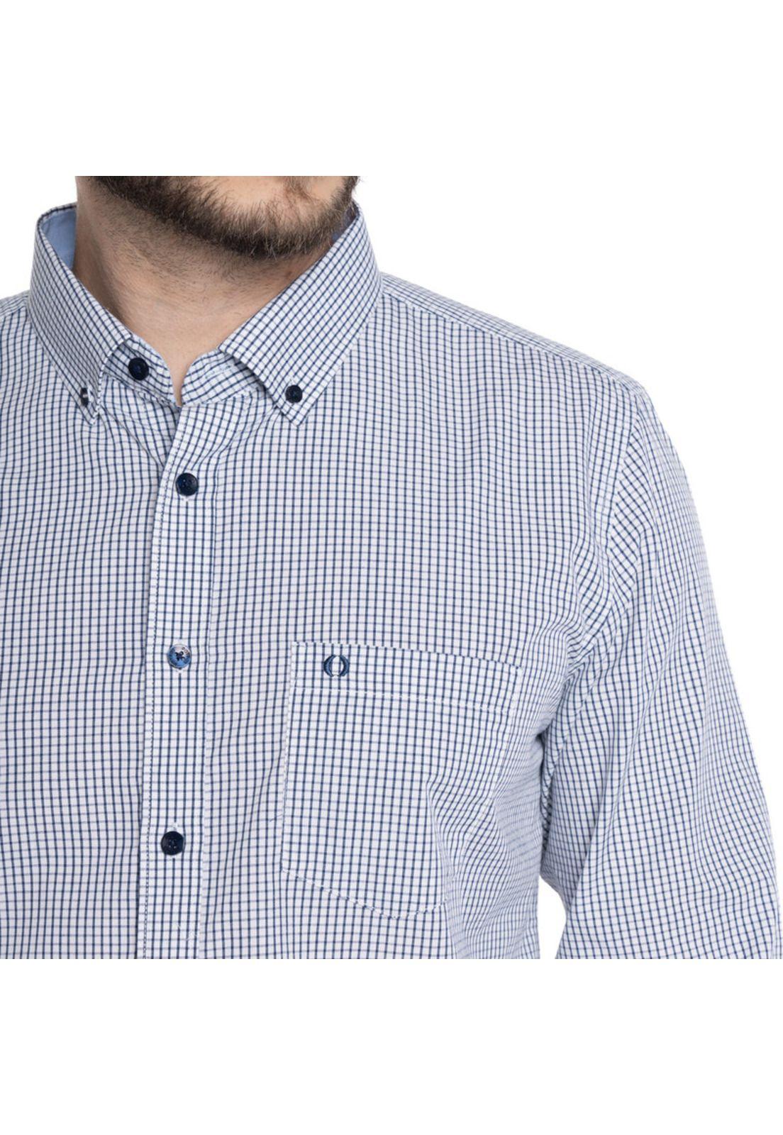 CAMISA HOMBRE CASUAL MANGA LARGA TREVIRA CUADRO TOLEDO-2