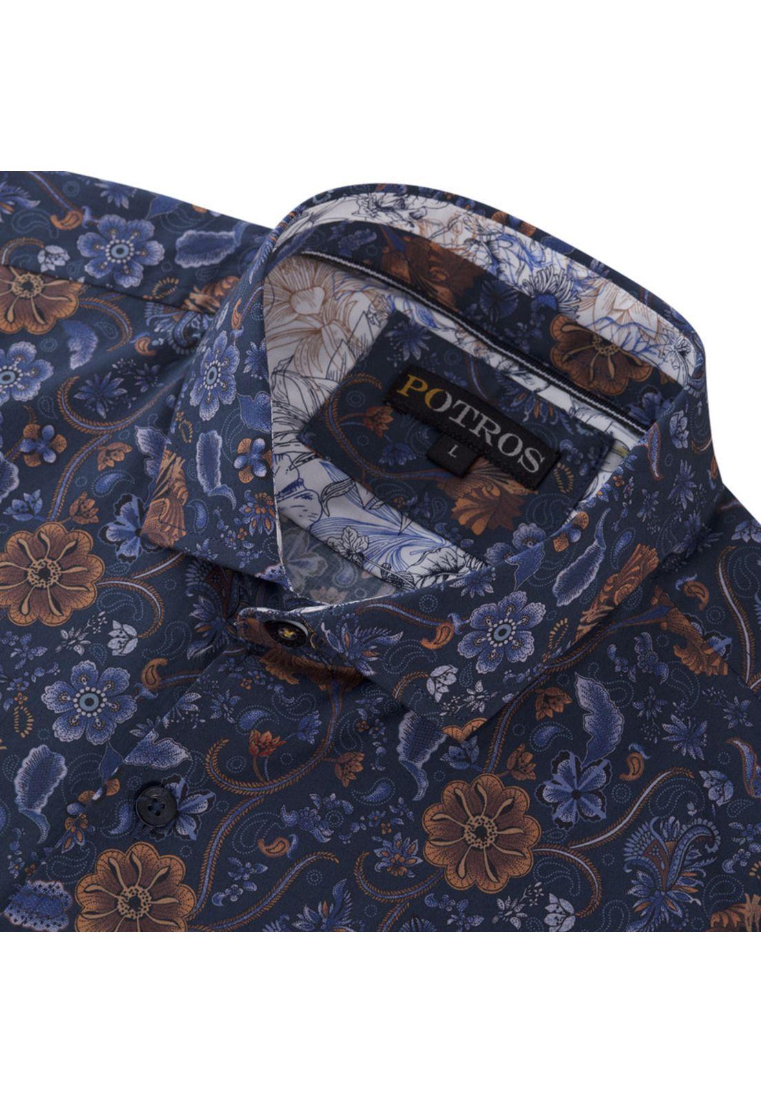 Camisa Estampada Algodón Spandex-3