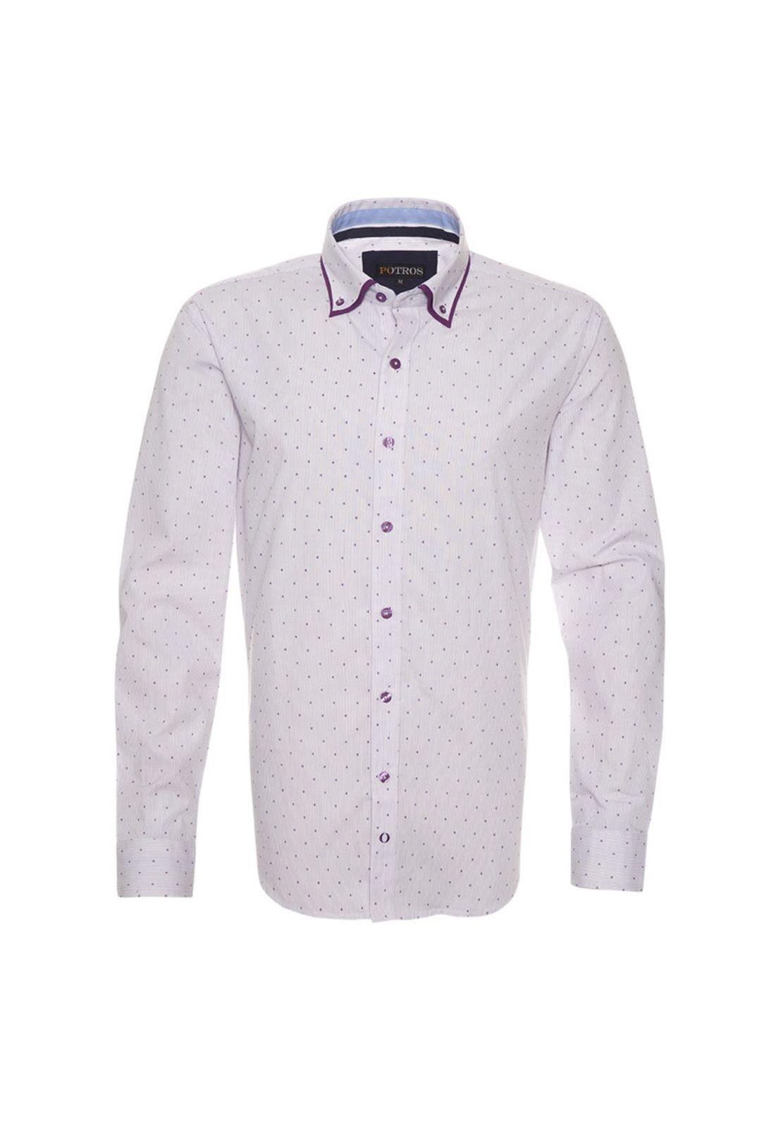 Camisa Yd Estampado Doble Cuello-0