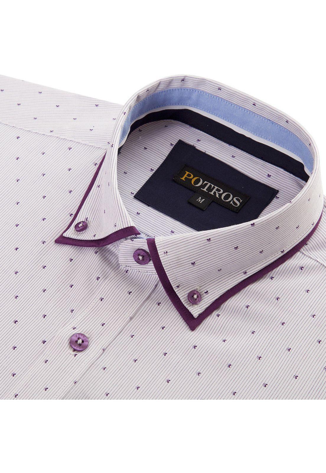 Camisa Yd Estampado Doble Cuello-3