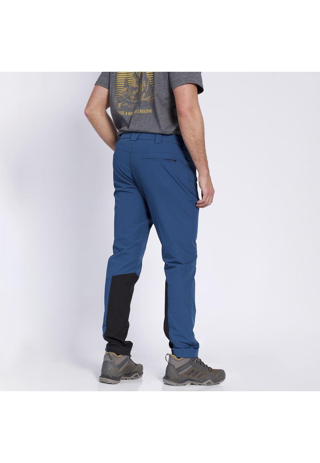 Pantalón Hikking Force Knee Outdoor Hombre Azul marino-1