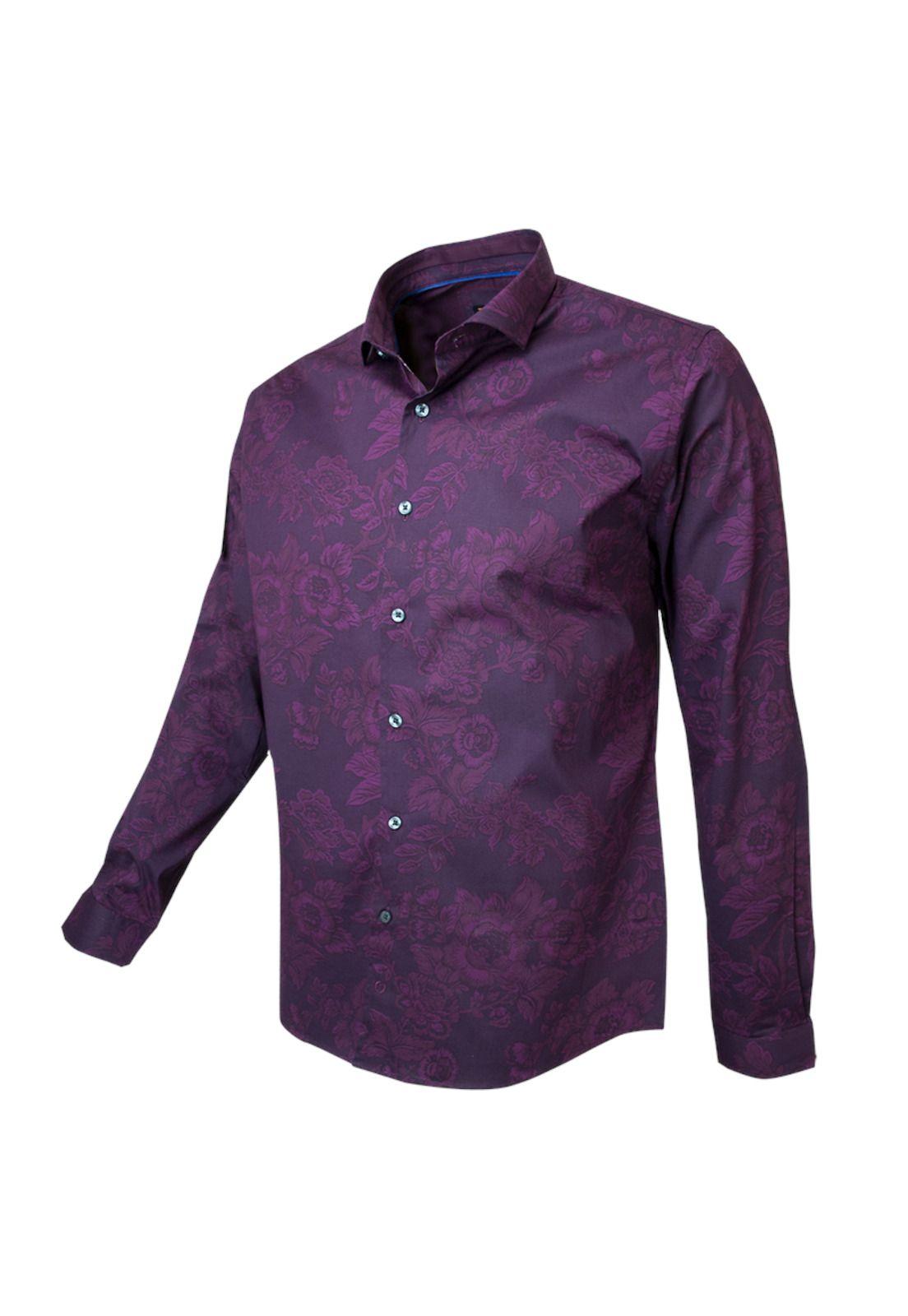 Camisa Estampada Spandex Ultra Slim-1