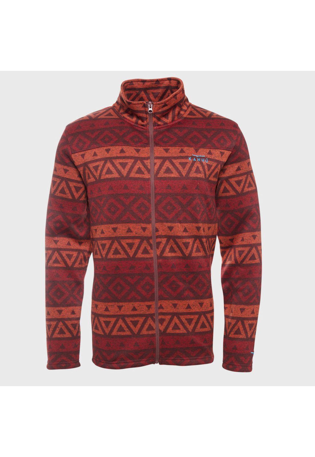 Polar Etnico Print Full Zipper Hombre-0
