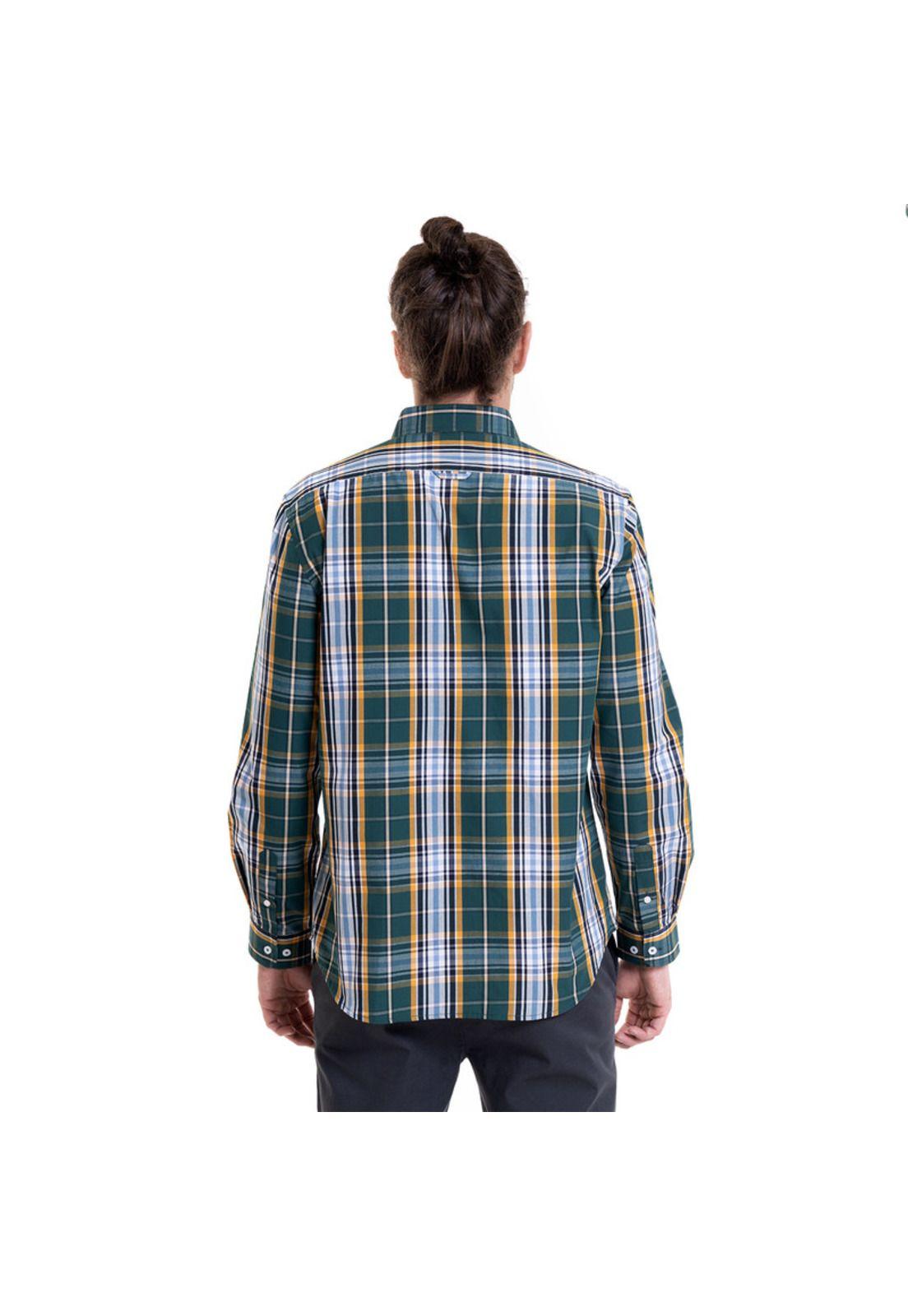Camisa Trevira Fantasía Verde-1