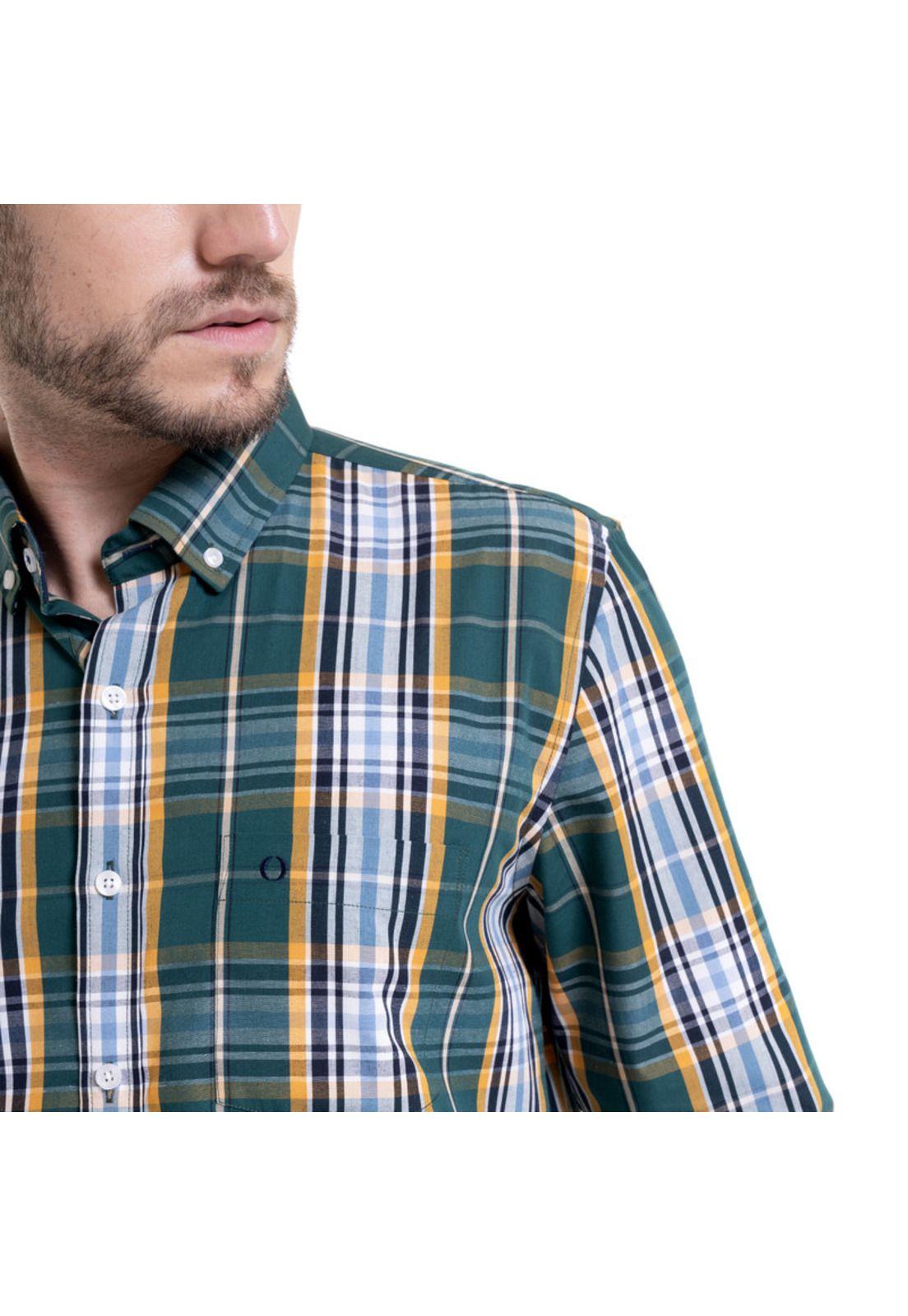 Camisa Trevira Fantasía Verde-3