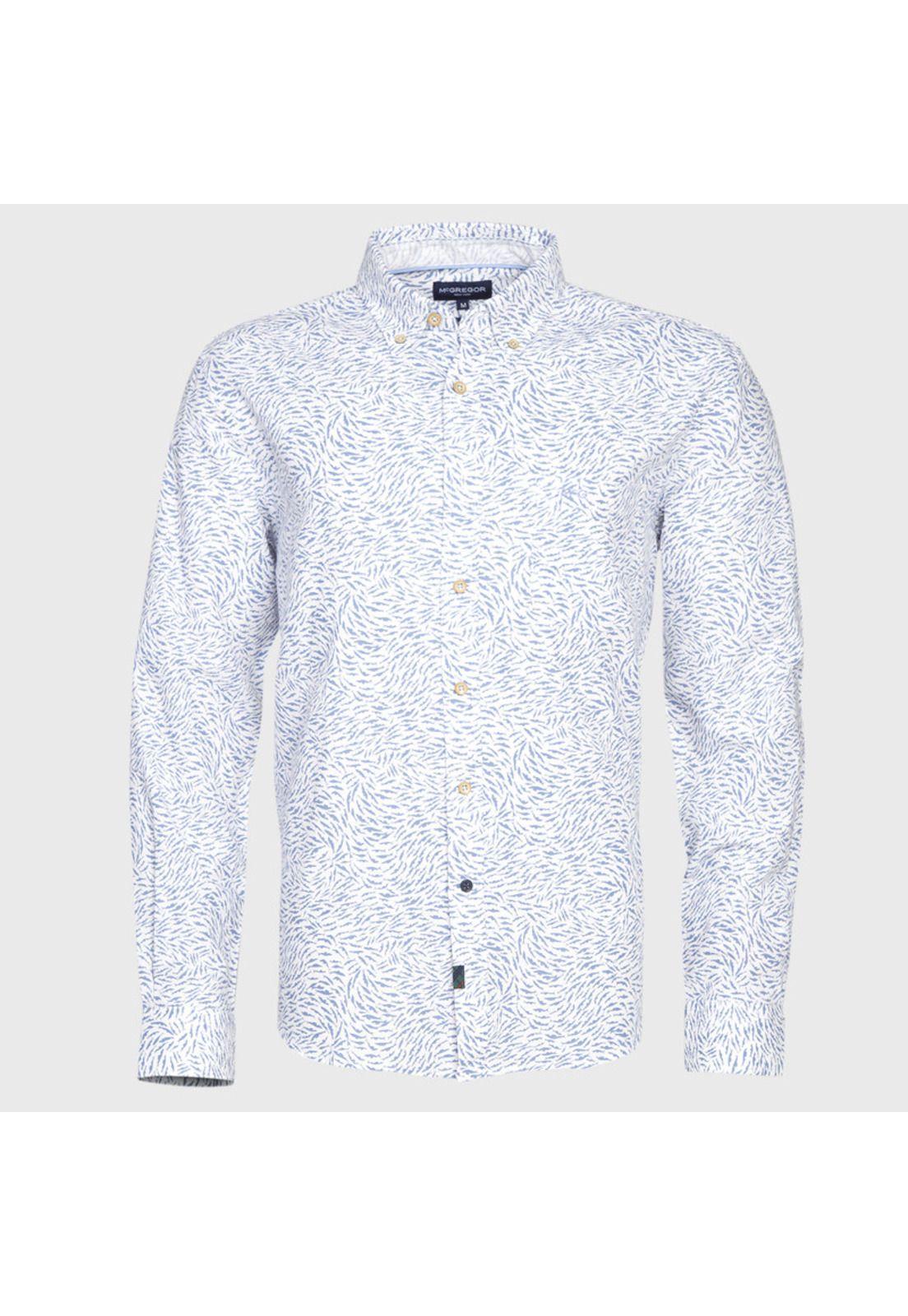 Camisa Lino Estampada ML-0