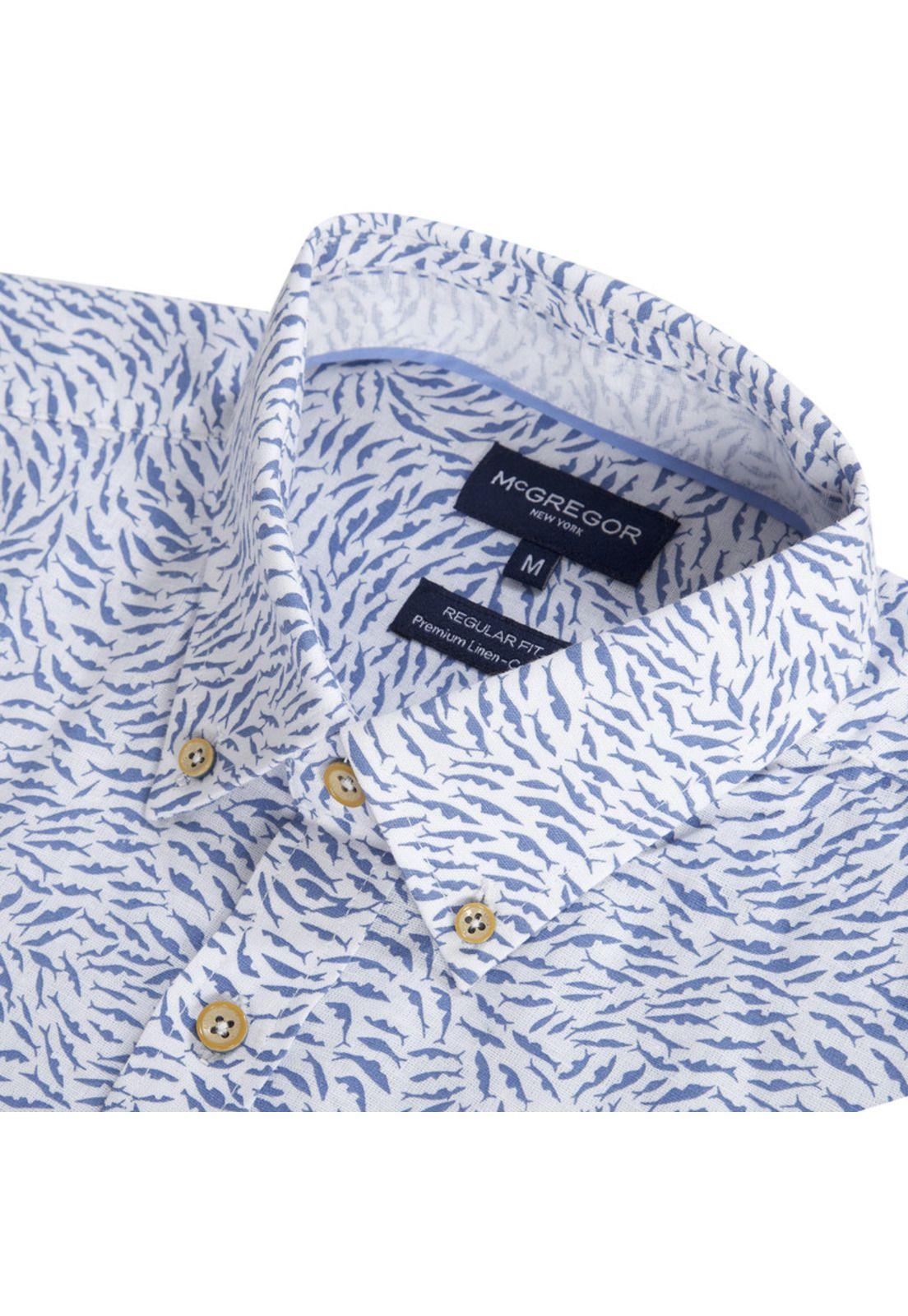 Camisa Lino Estampada ML-3