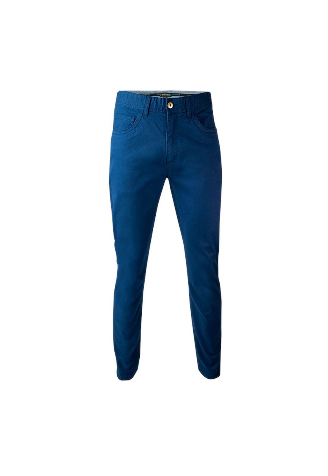 Pantalón Gabardina Spandex 5 Bolsillos Slim Fit-0