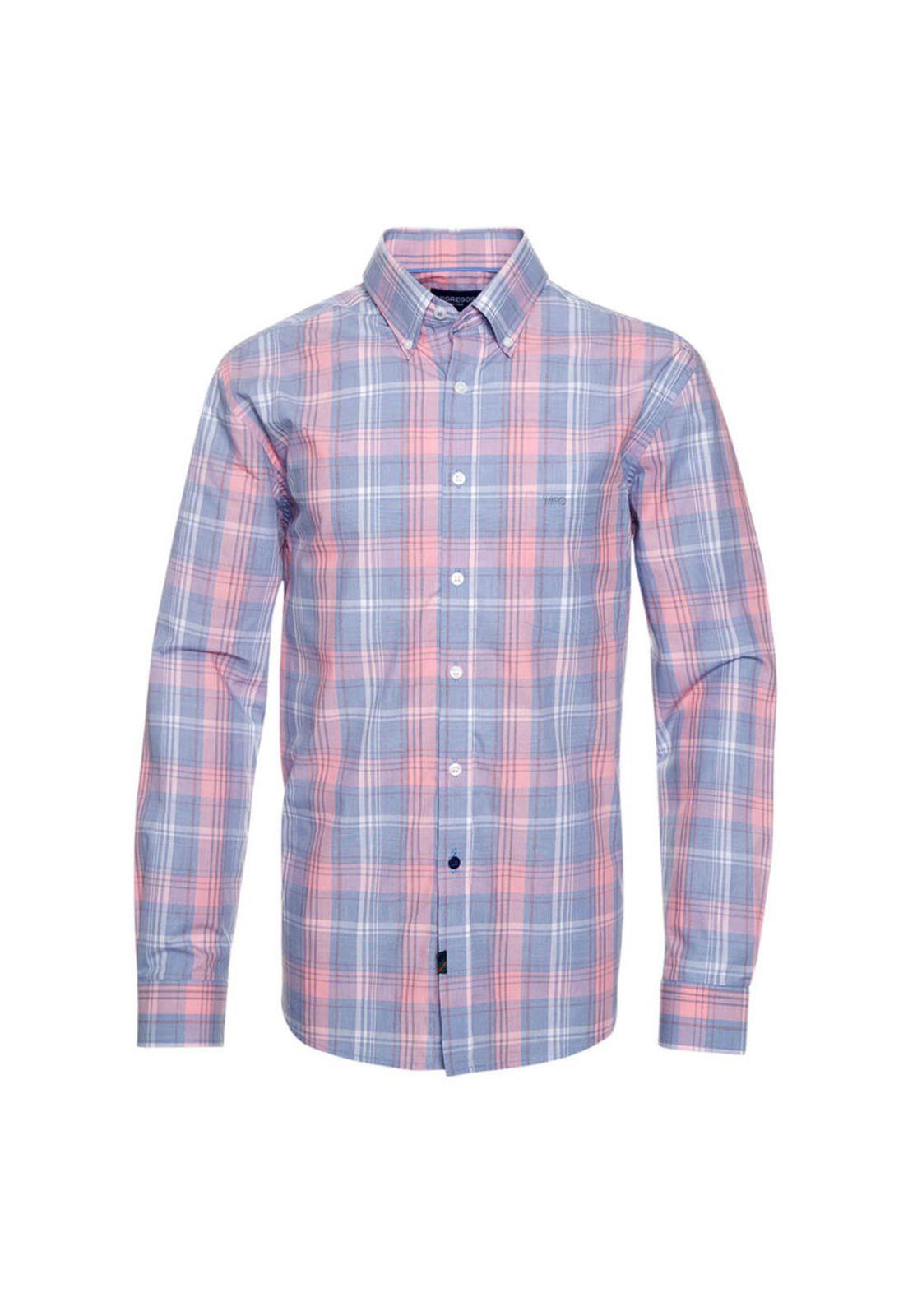 Camisa Casual Escocesa-0