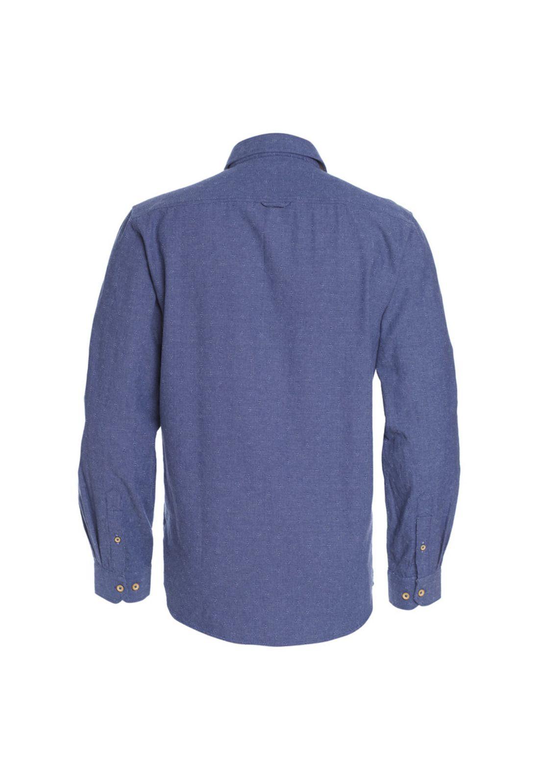 Camisa Jacquard Denim Look Comfort Fit-2