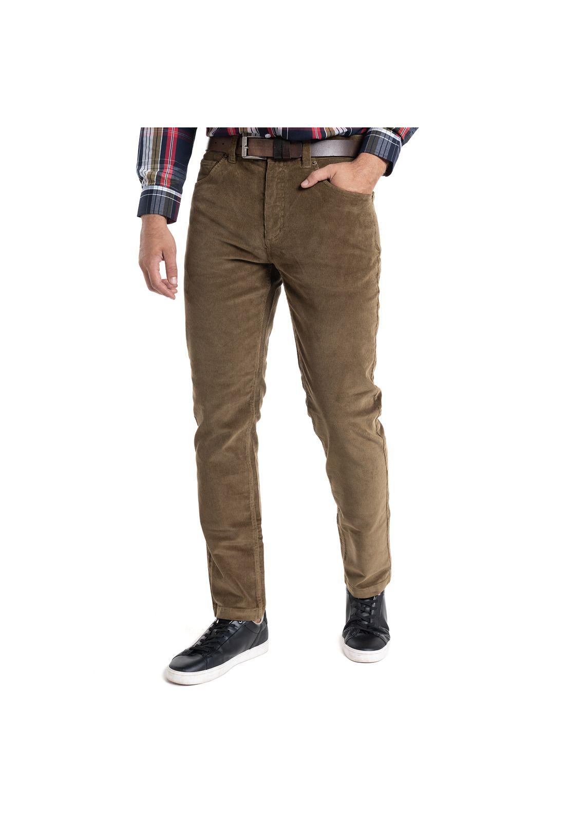 Pantalón Cotelé Castilla Hombre Algodón Slim-0