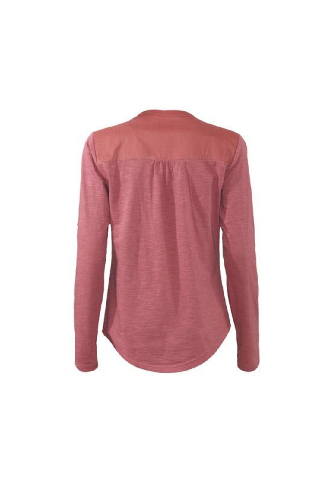 Polera Mujer M/L Con Botones Rosa-2