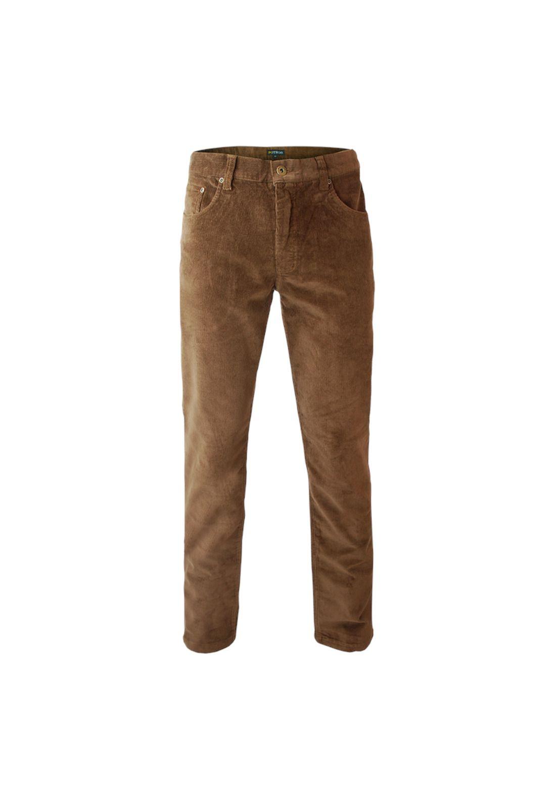 Pantalón Cotelé Spandex Regular Fit-0