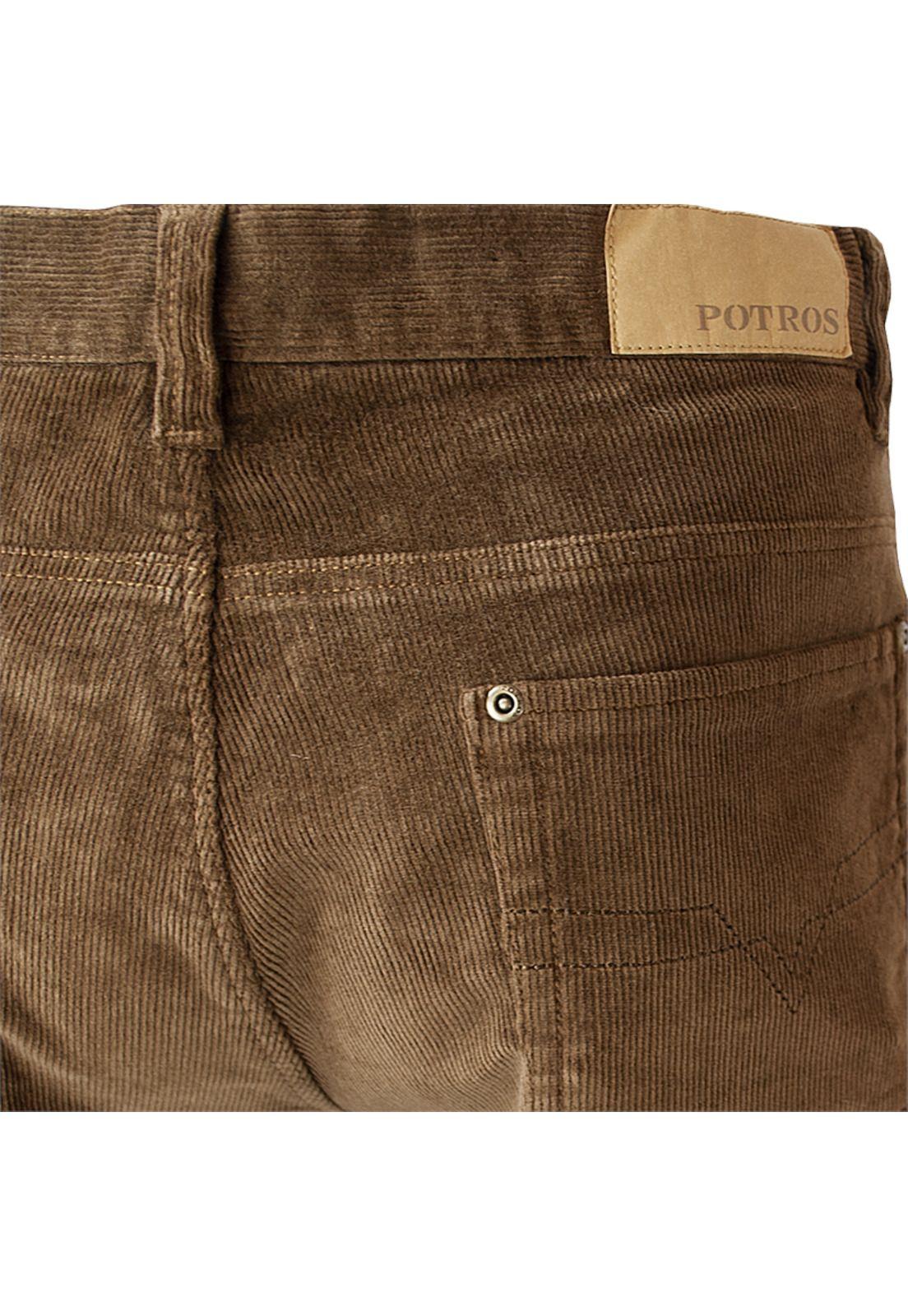 Pantalón Cotelé Spandex Regular Fit-4