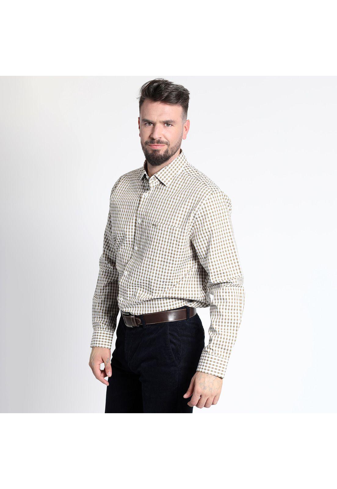 CAMISA MANGA LARGA CUADRILLÉ YD REGULAR FIT-3