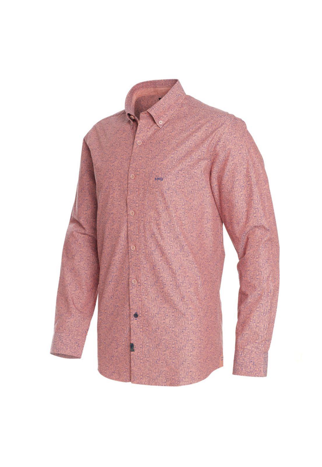 Camisa Oxford Estampada Comfort Fit-1