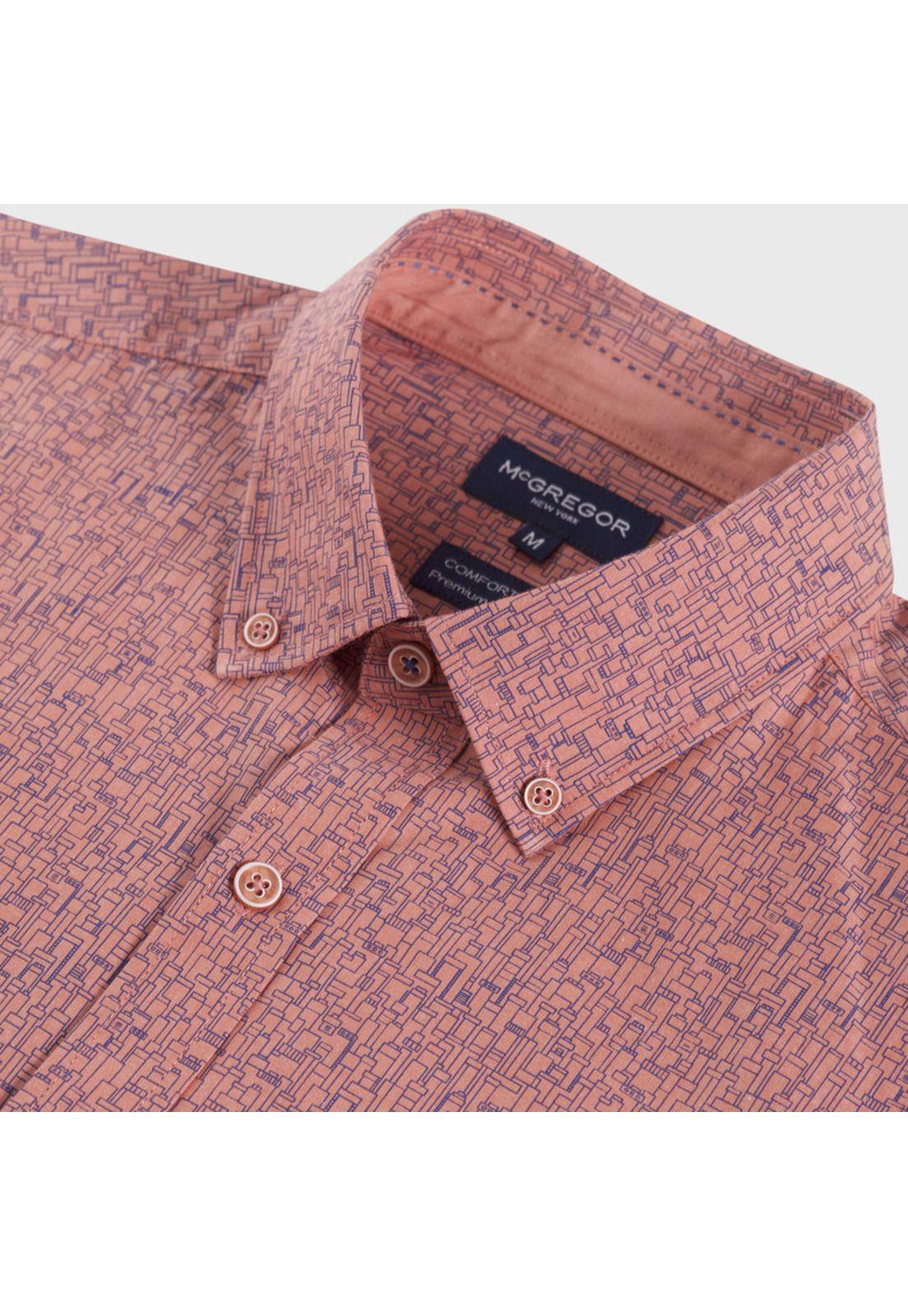 Camisa Oxford Estampada Comfort Fit-3