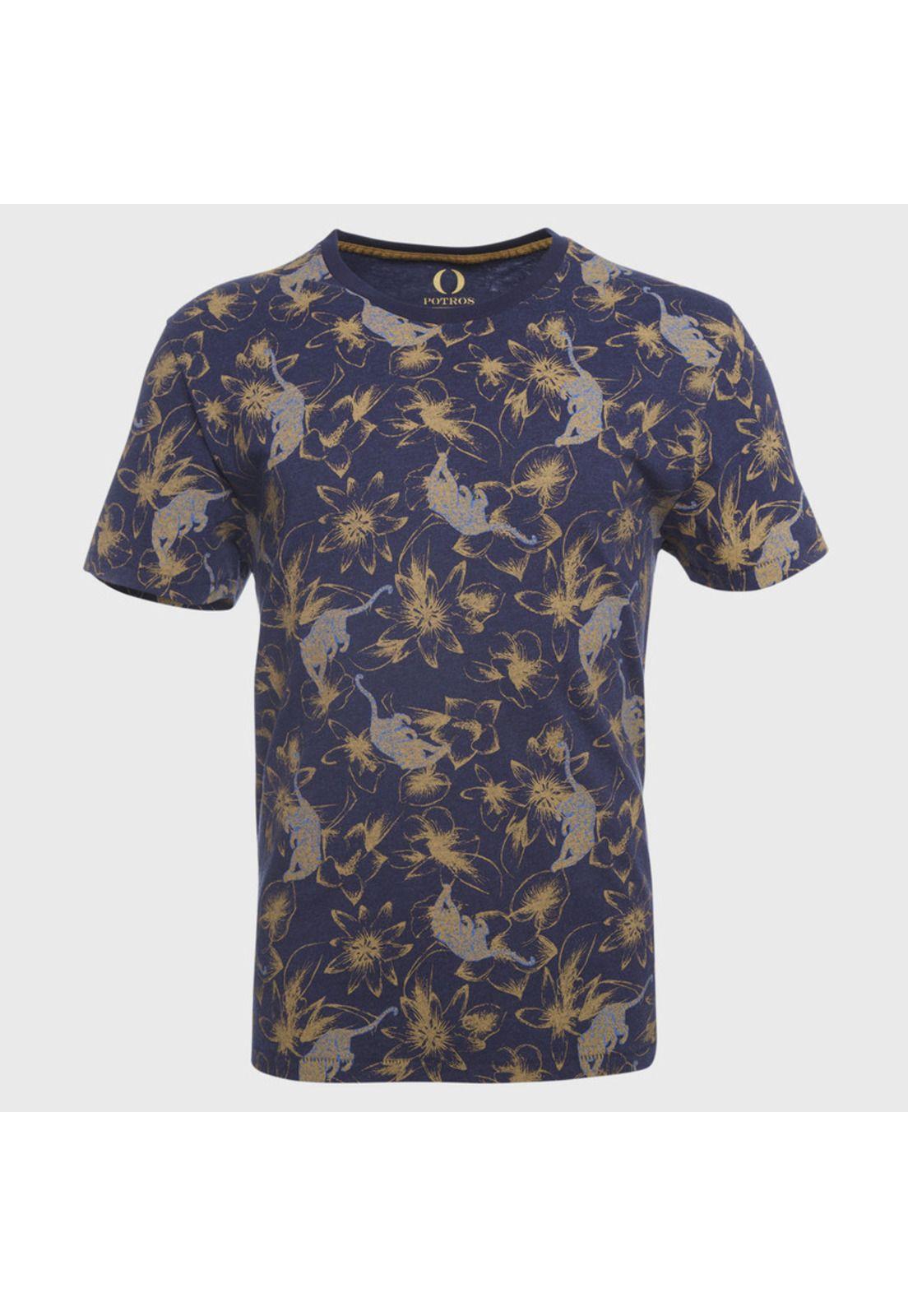 Polera Cuello Redondo Estampada-0