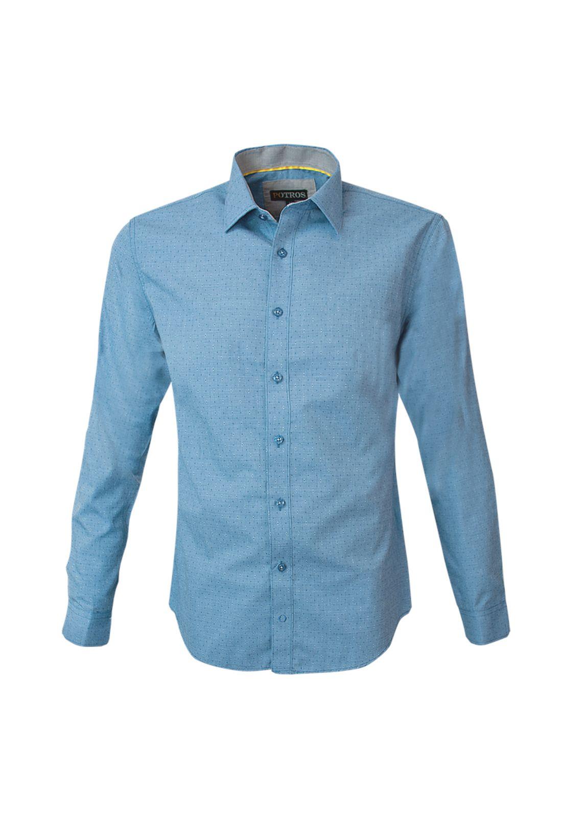 Camisa Fantasía Jacquard Slim Fit-0