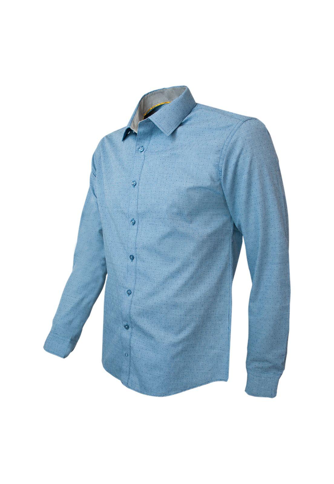 Camisa Fantasía Jacquard Slim Fit-1