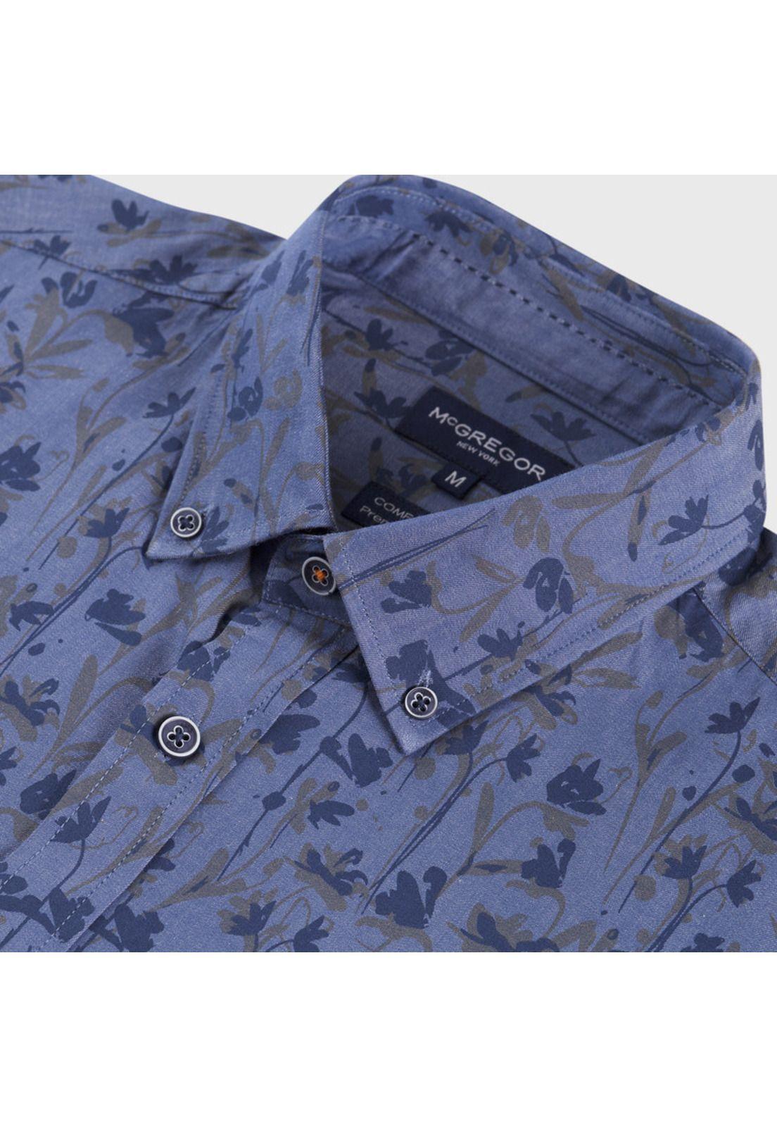 Camisa Oxford Estampada Comfort Fit-3