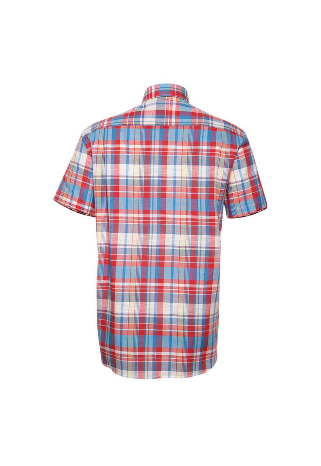 Camisa Manga Corta Casual Escocesa-2