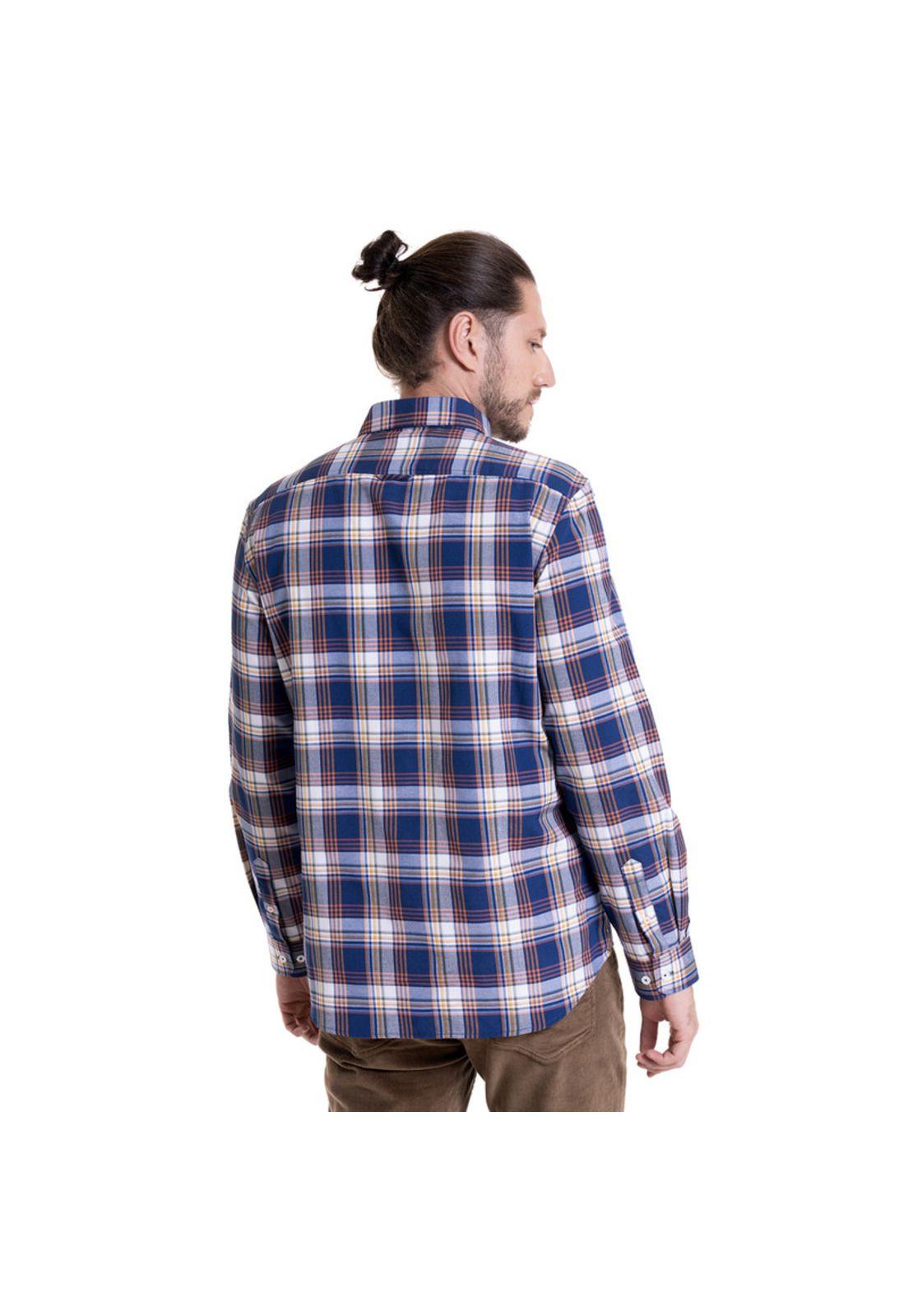 Camisa Oxford Fantasía Azul-1