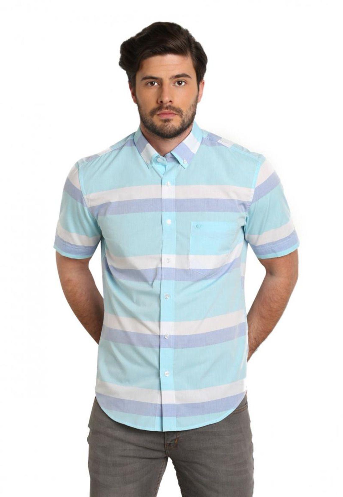 Camisa Cuello Americano Agua-0