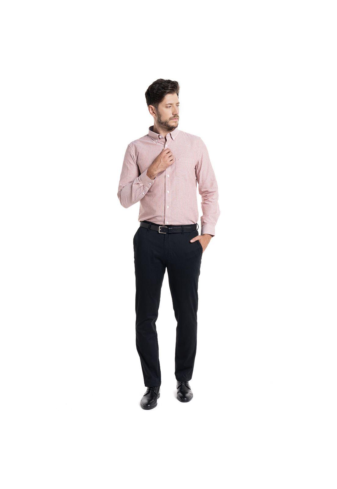 Camisa Oxford listada Bergen-4