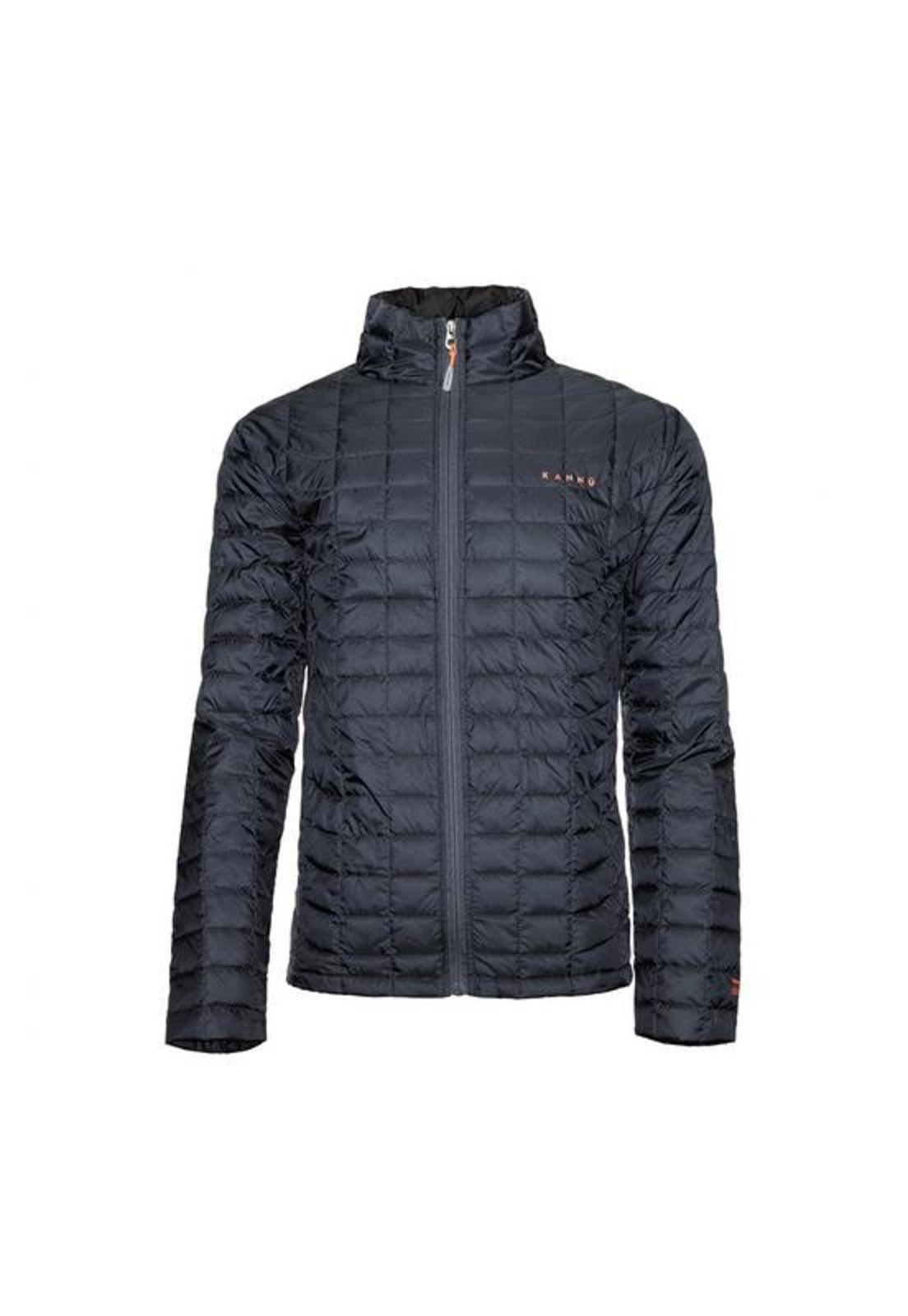 Parka De Plumas Acolchada Gris-0