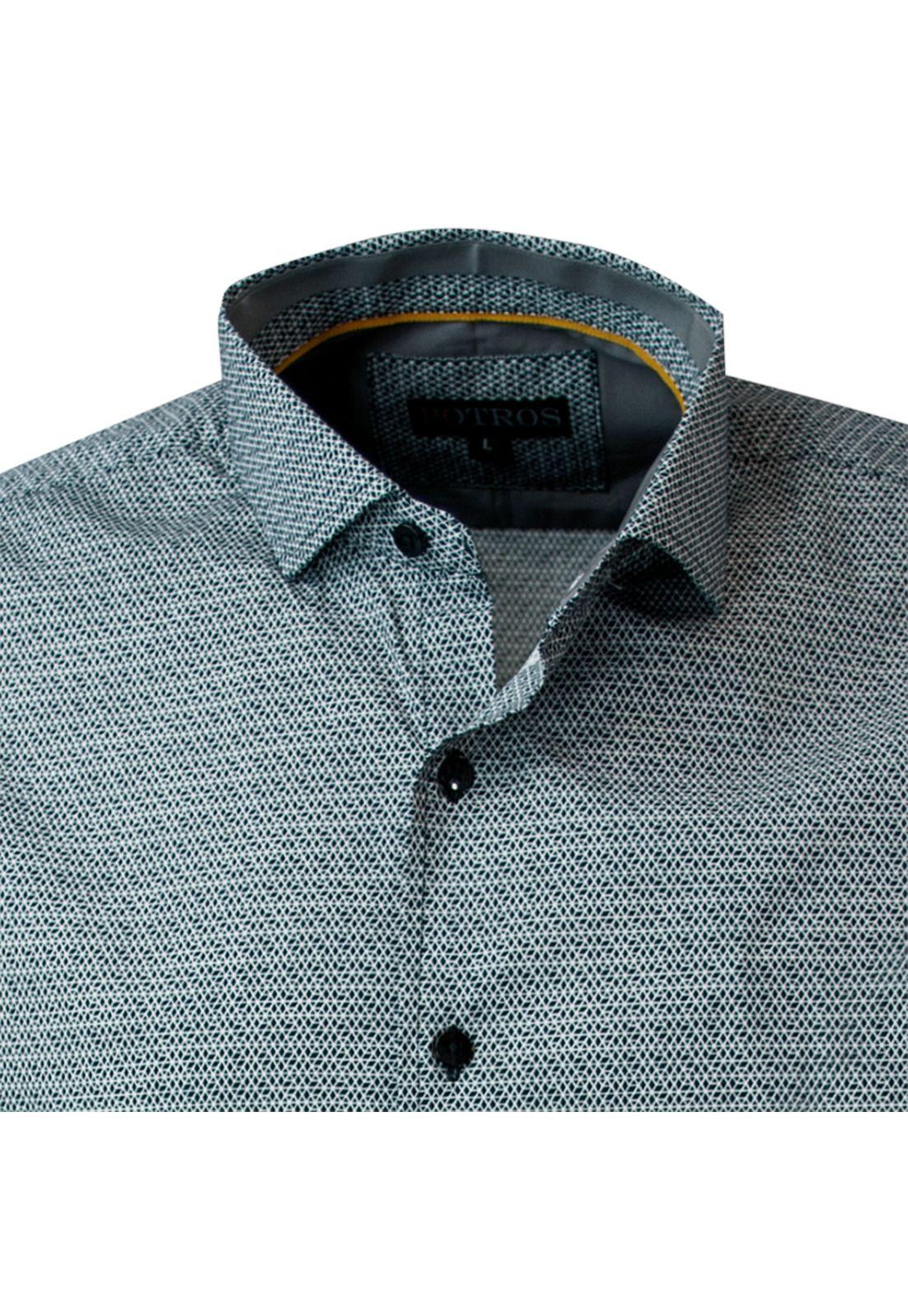 Camisa Estampada Spandex Ultra Slim-3