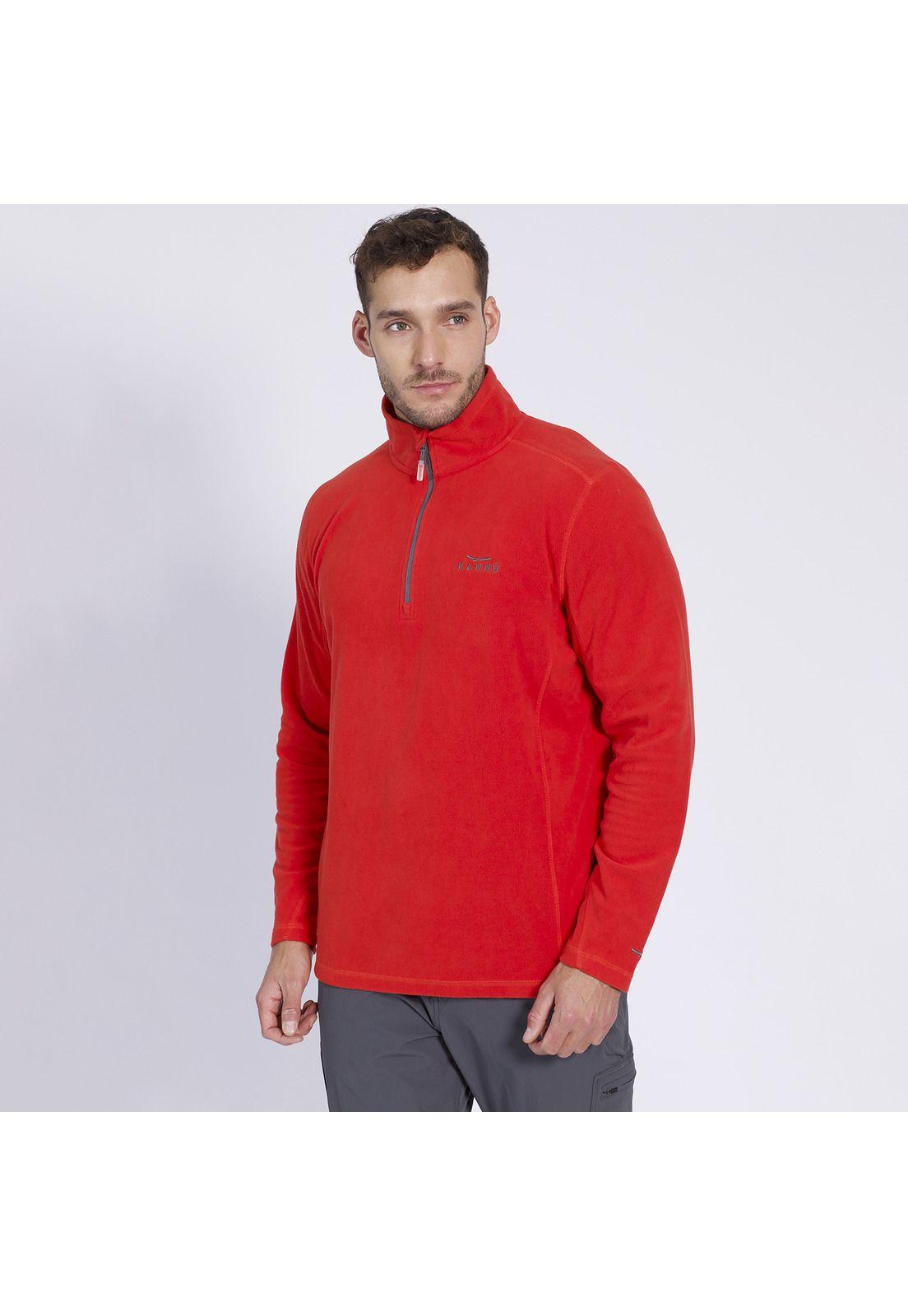Polar Valle De La Luna Half Zipper Hombre Naranja Claro-0